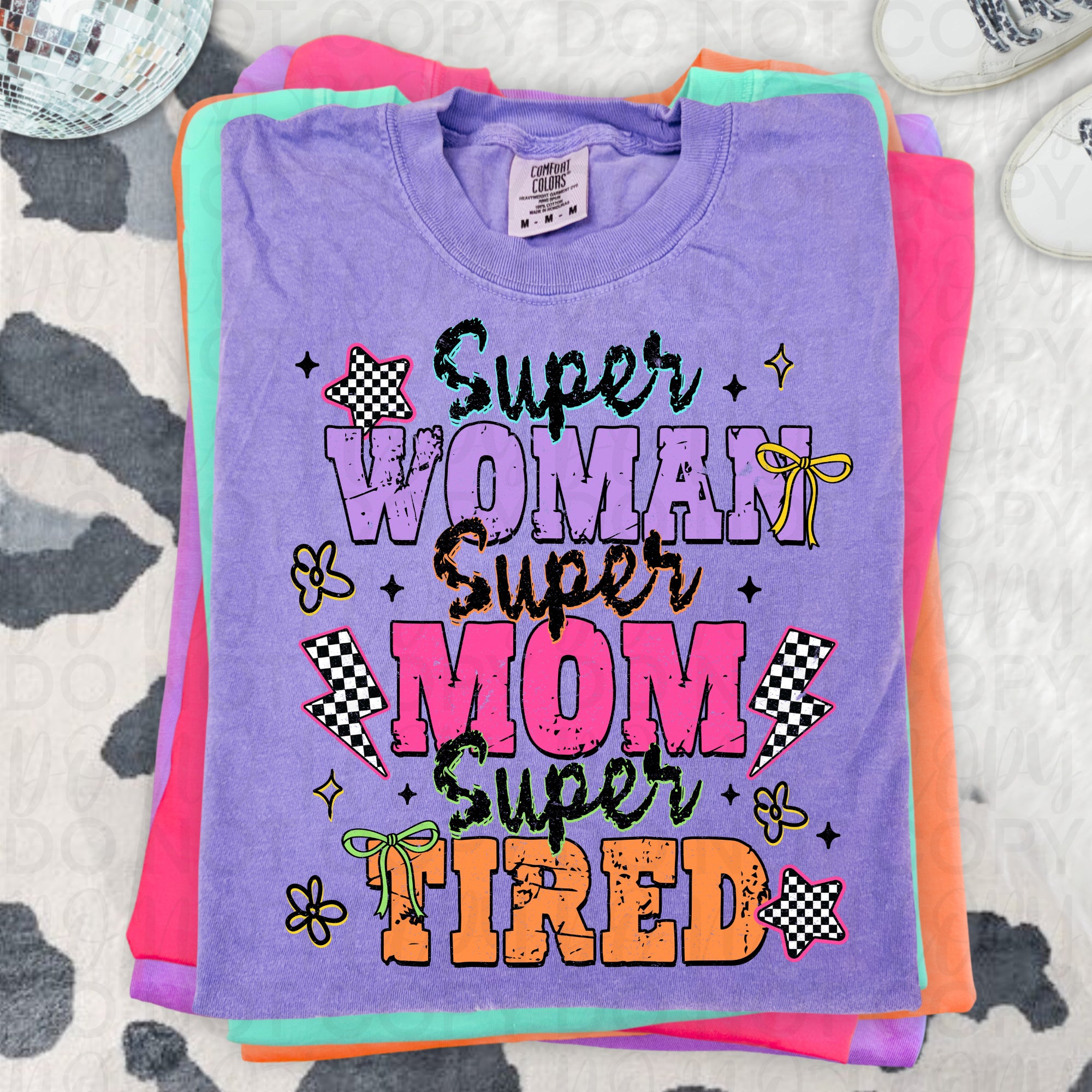 Super Mom Super Tired PNG