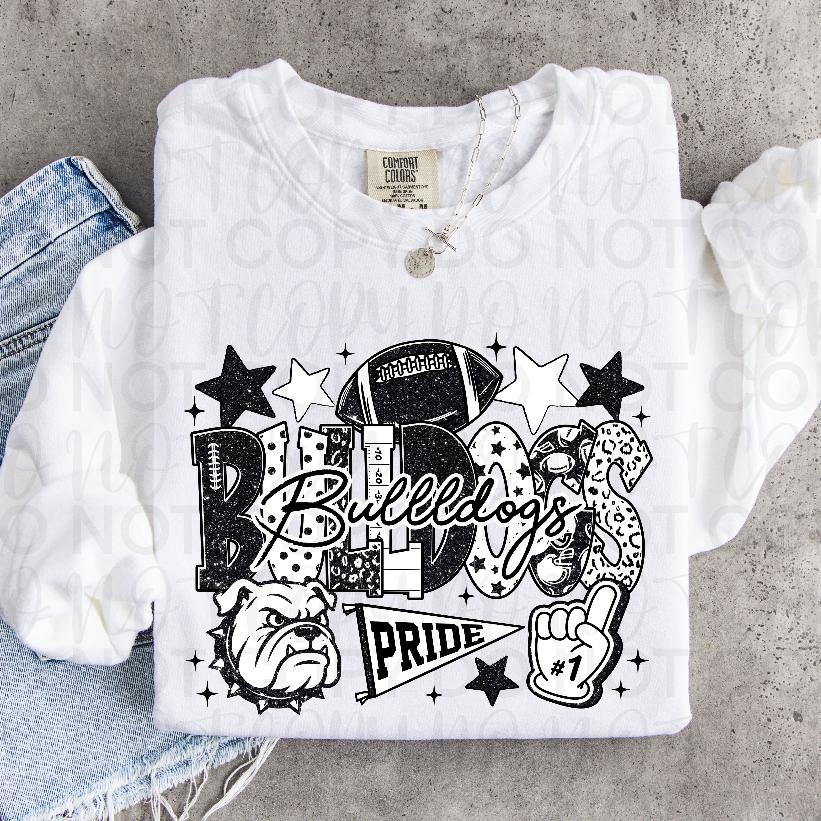 CUSTOM Team Mascot  B/W