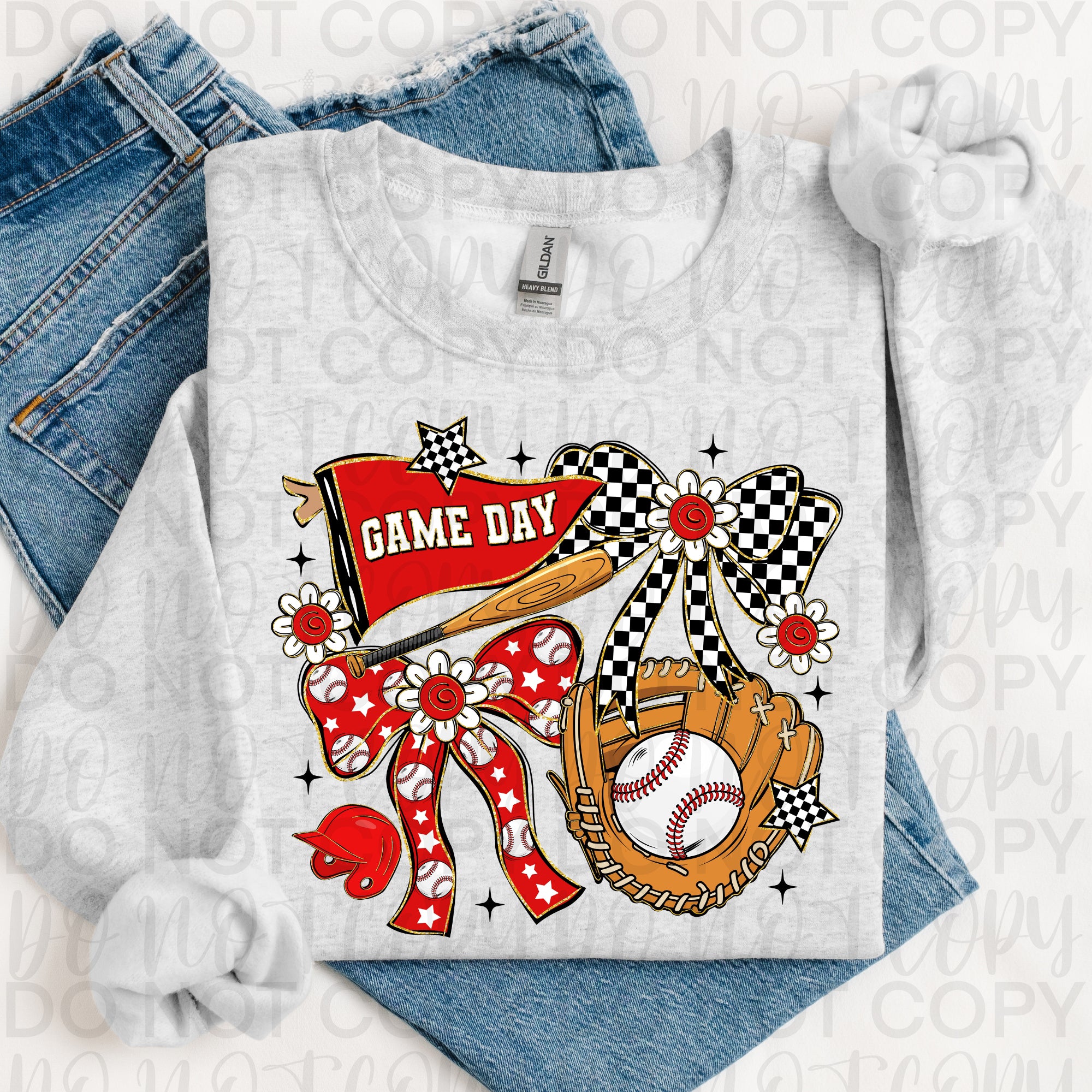 Game Day Baseball Coquette PNG