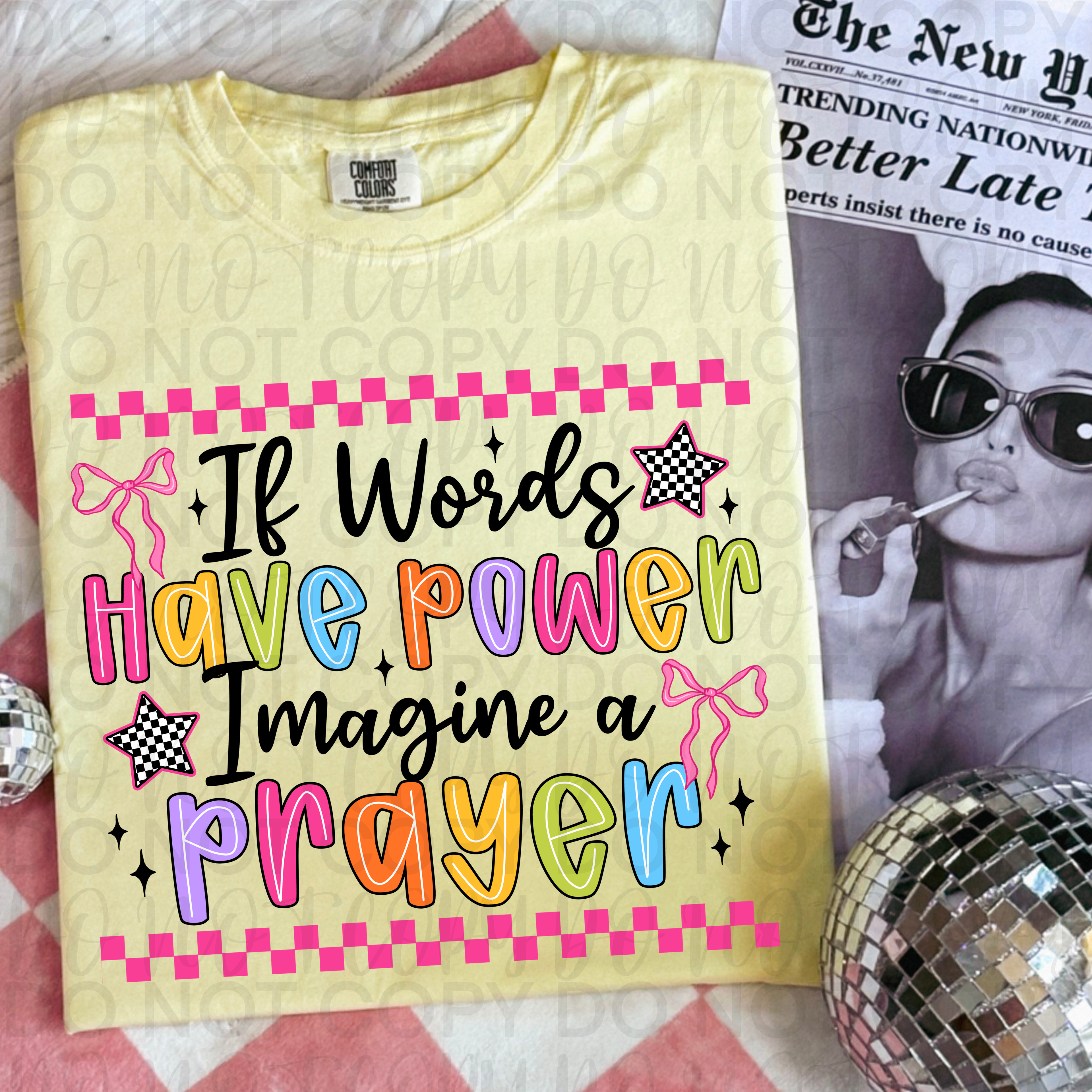If Words Have Power Imagine a Prayer PNG