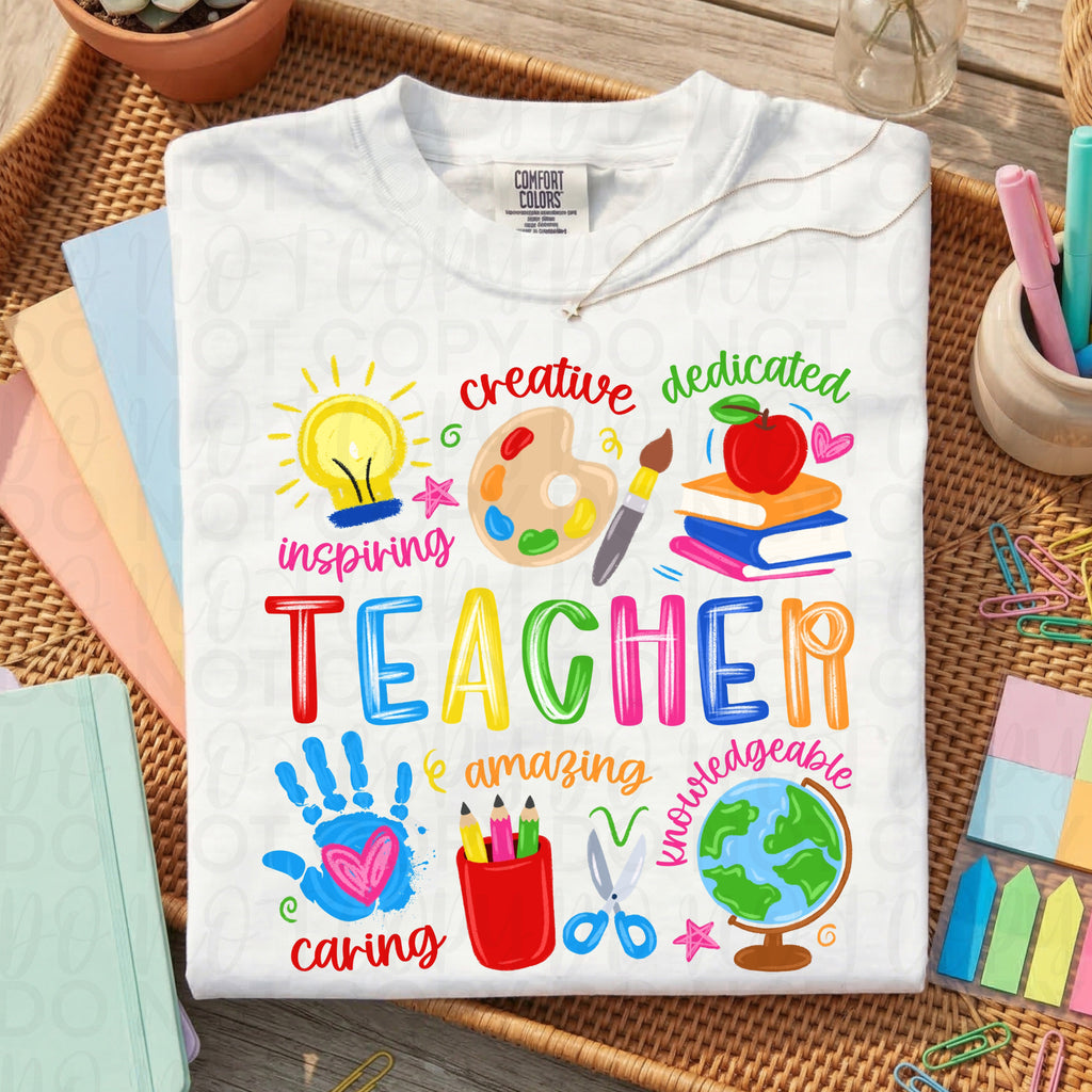 Inspirational Teacher Doodles PNG