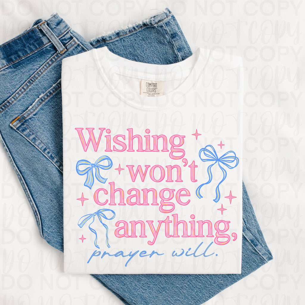 Wishing Won't Change Anything Prayer Will PNG
