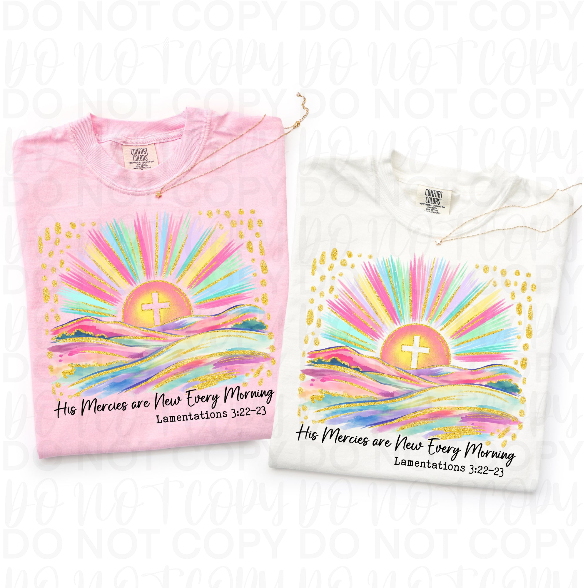 His Mercies are New Watercolor PNG