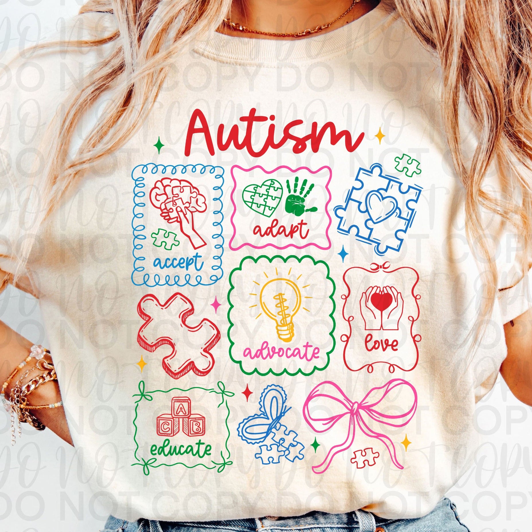 Autism Awareness Coquette PNG