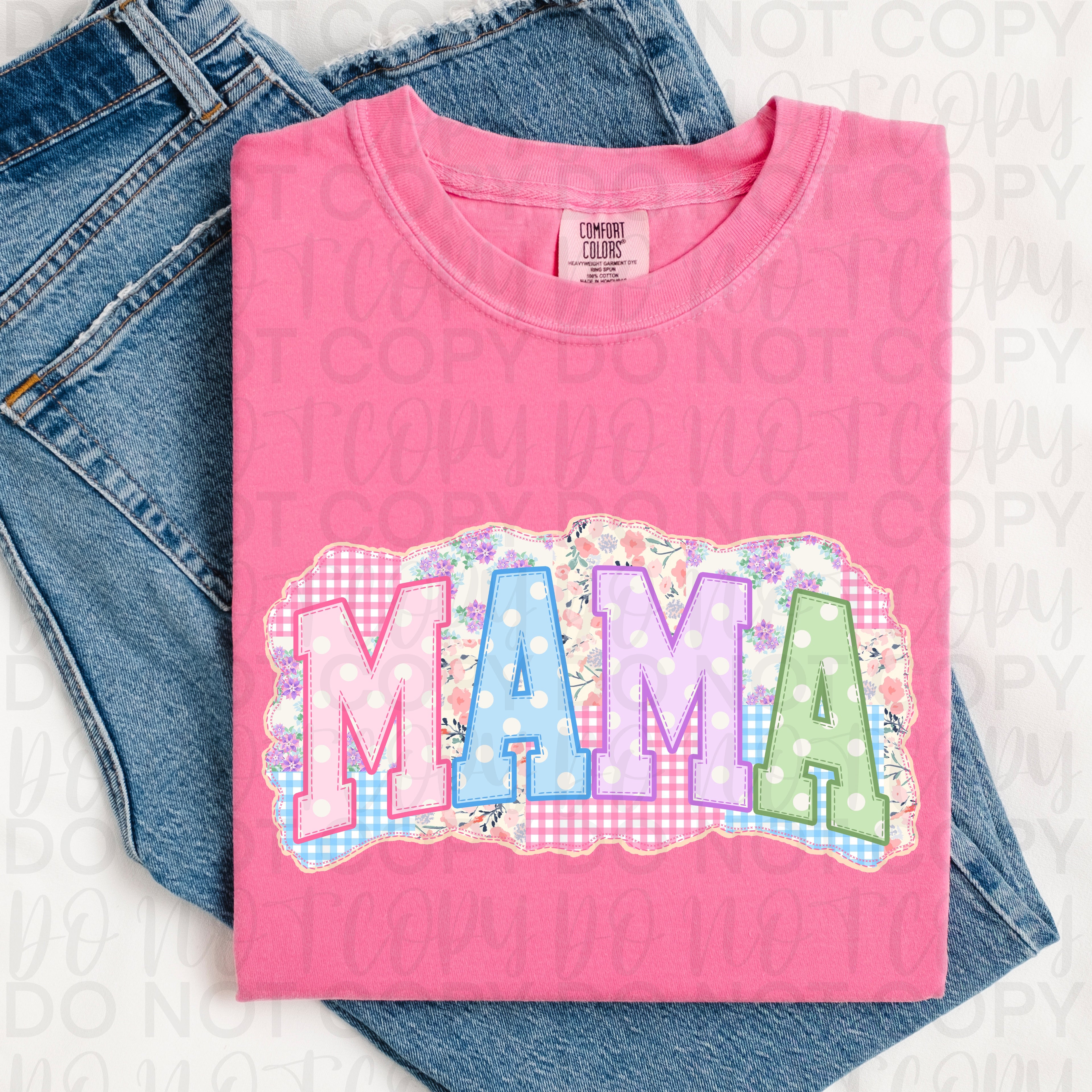 Patchwork Mama PNG