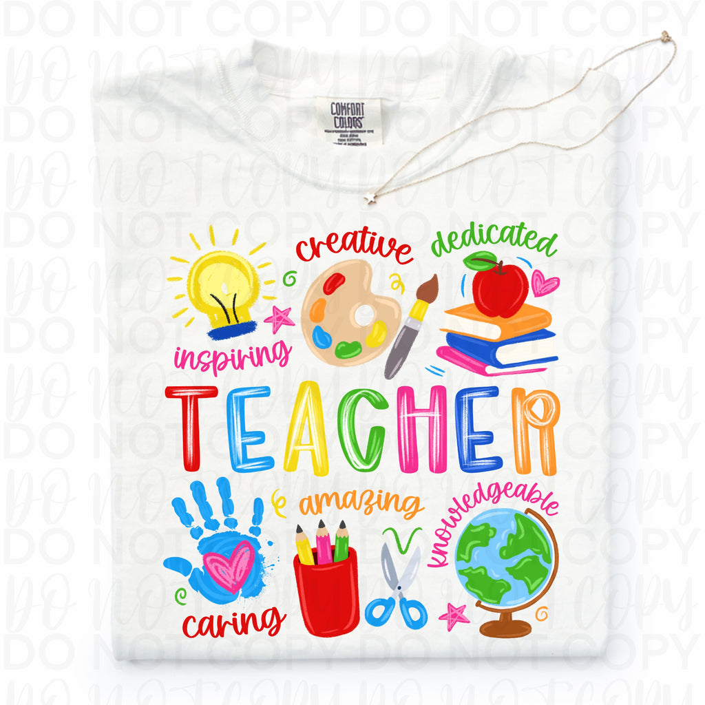 Inspirational Teacher Doodles PNG