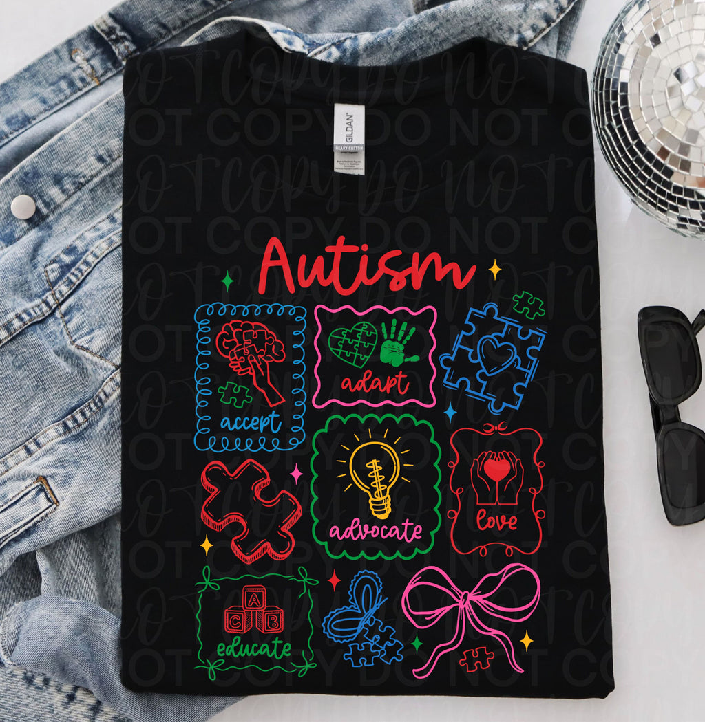 Autism Awareness Coquette PNG