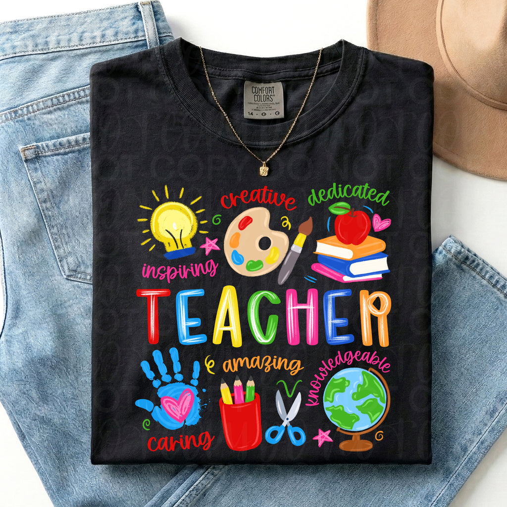 Inspirational Teacher Doodles PNG