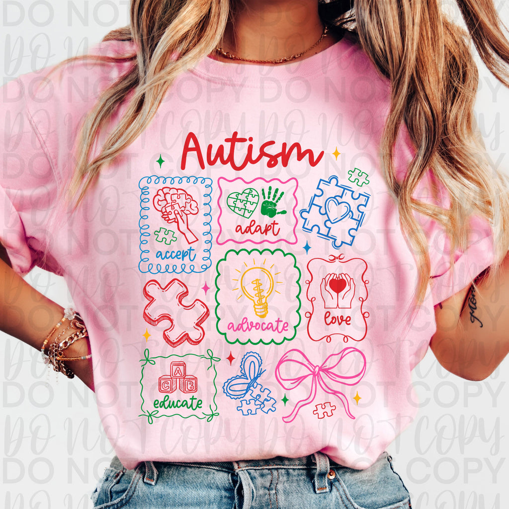 Autism Awareness Coquette PNG