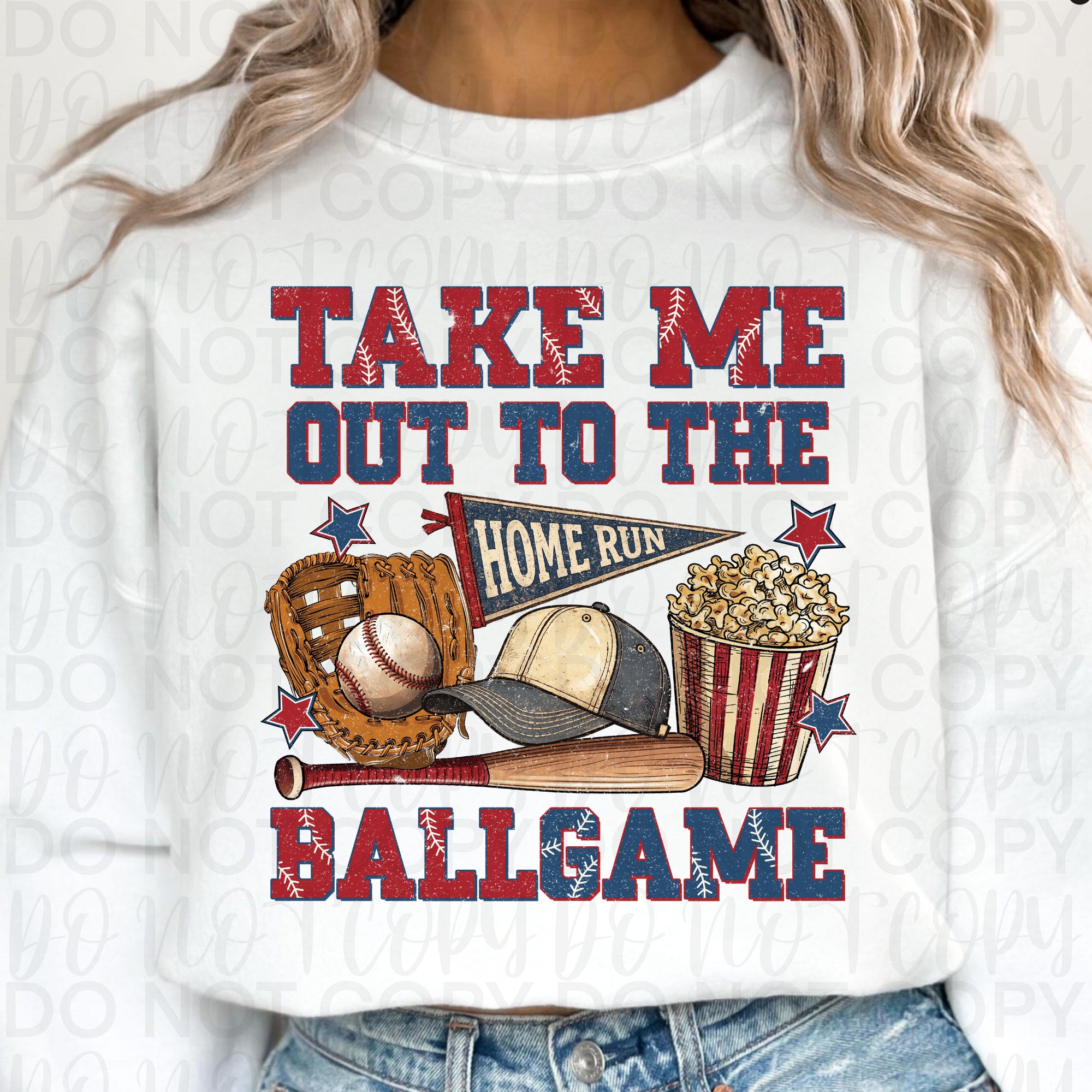 Take Me Out to the Ballgame Baseball PNG