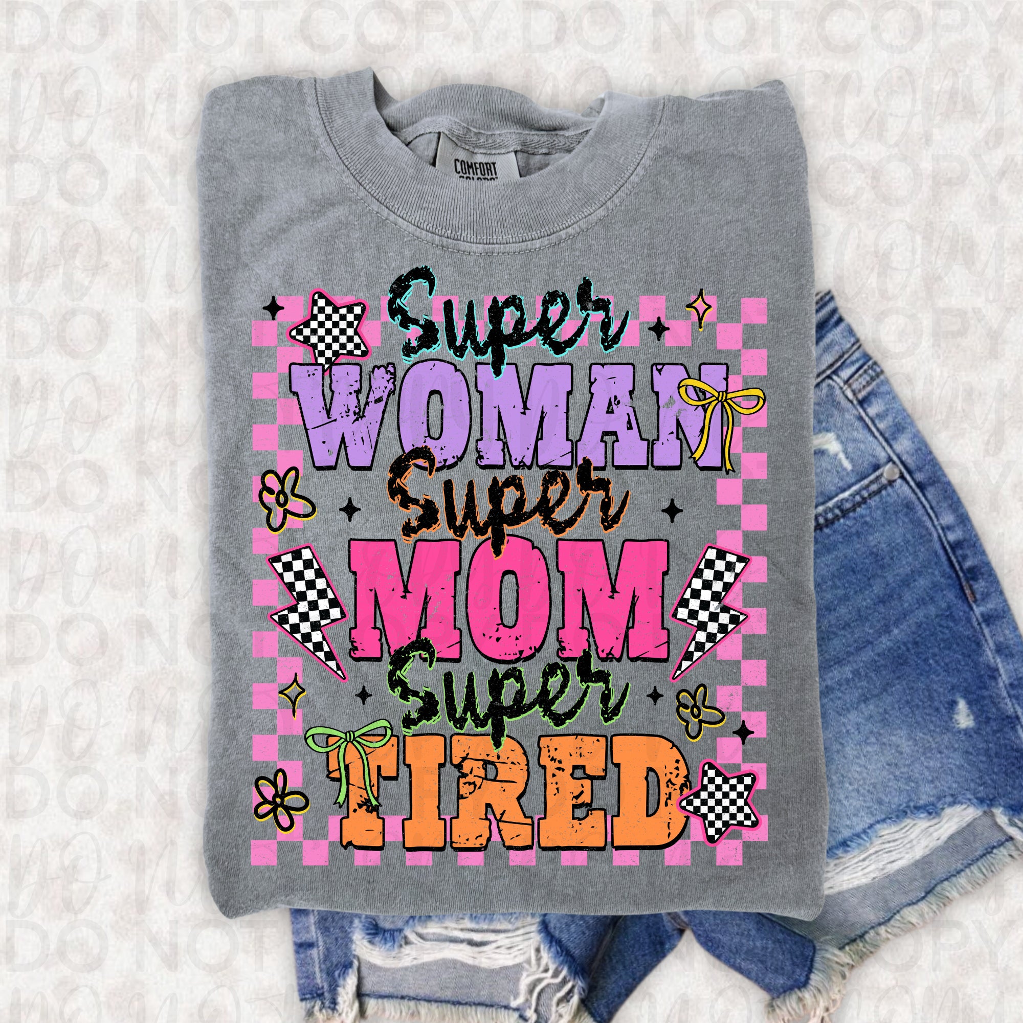 Super Mom Super Tired PNG