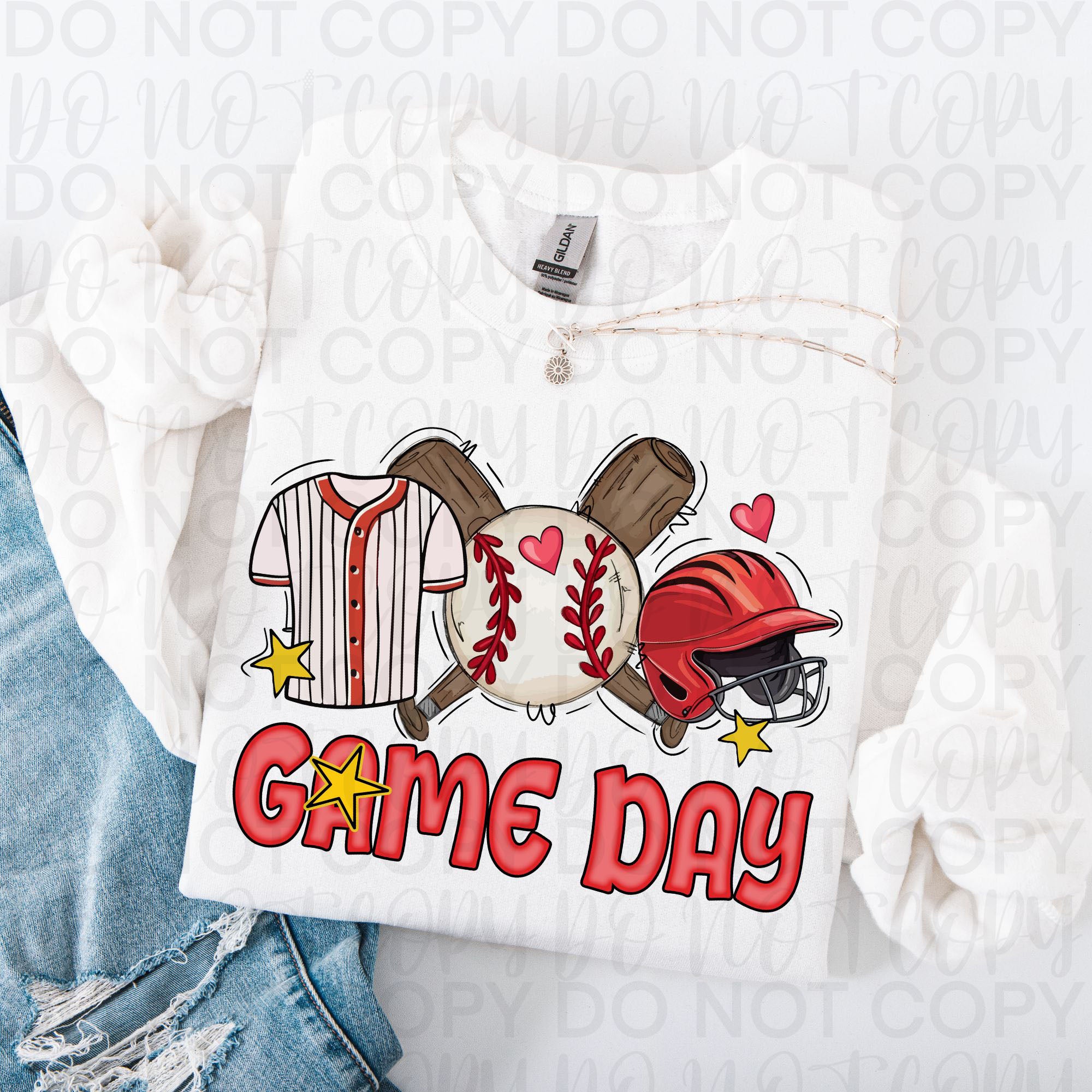 Retro Baseball Game Day PNG