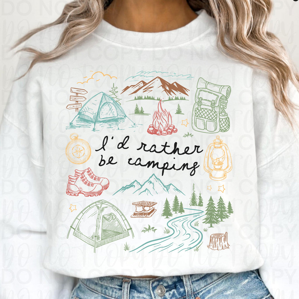 I'd Rather Be Camping PNG