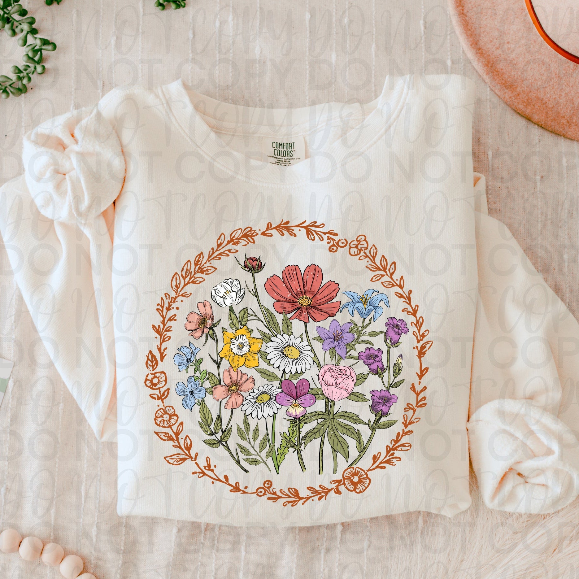 Vintage Wildflowers PNG