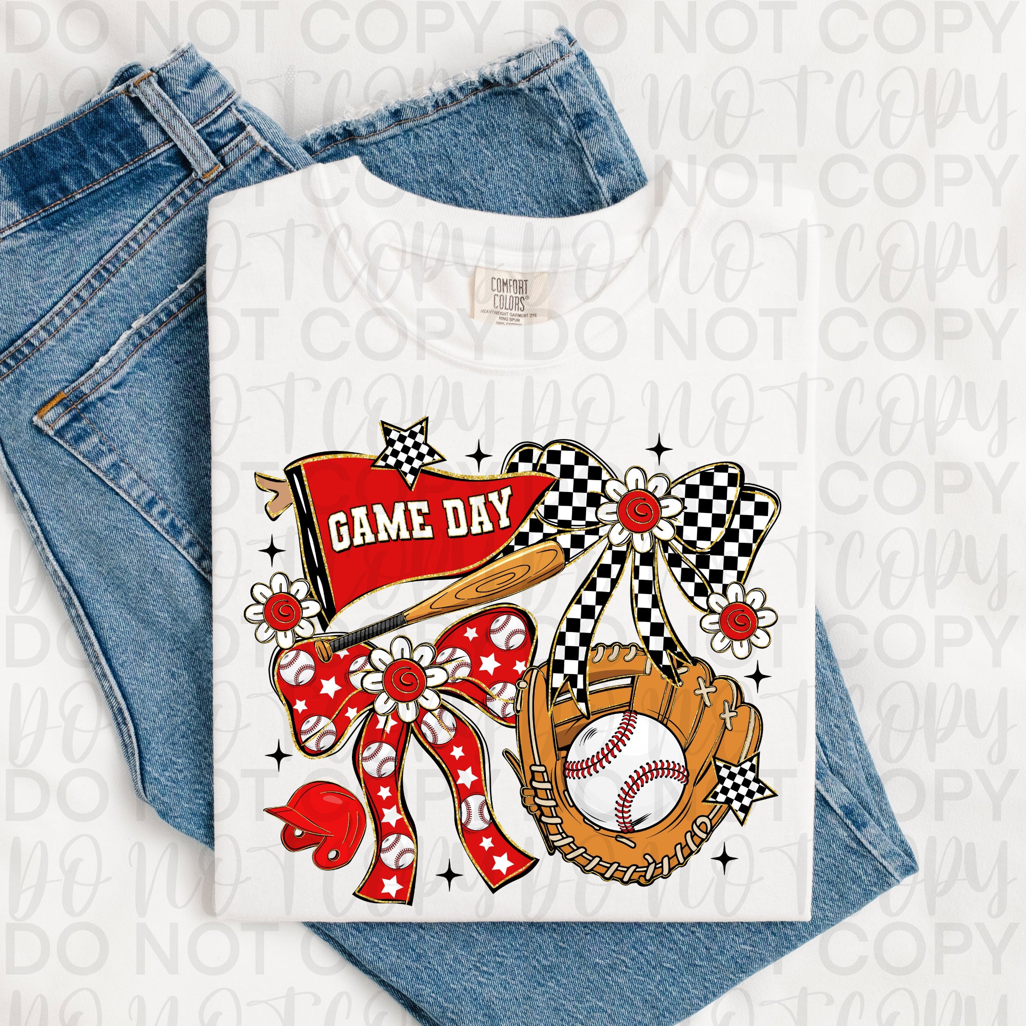 Game Day Baseball Coquette PNG