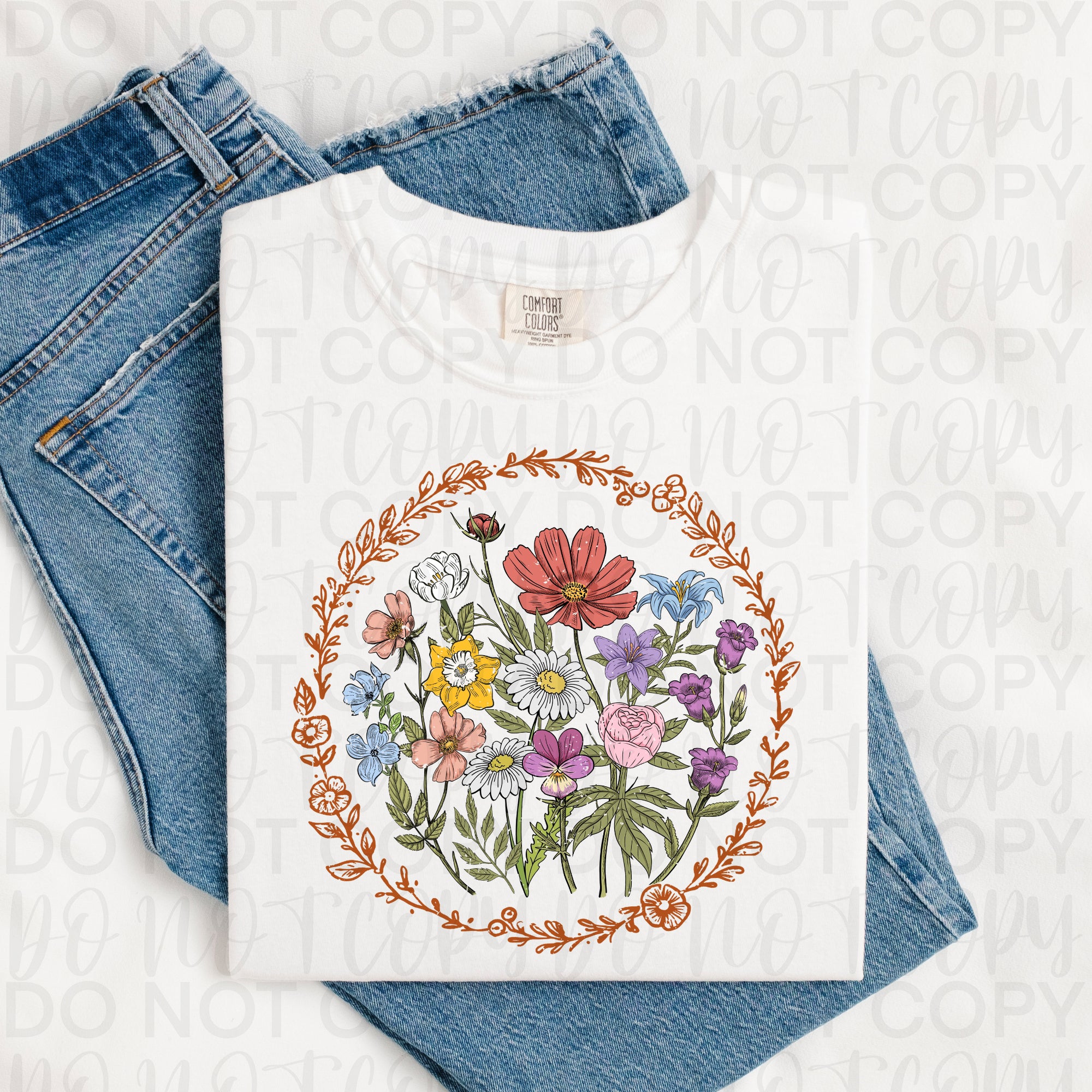 Vintage Wildflowers PNG