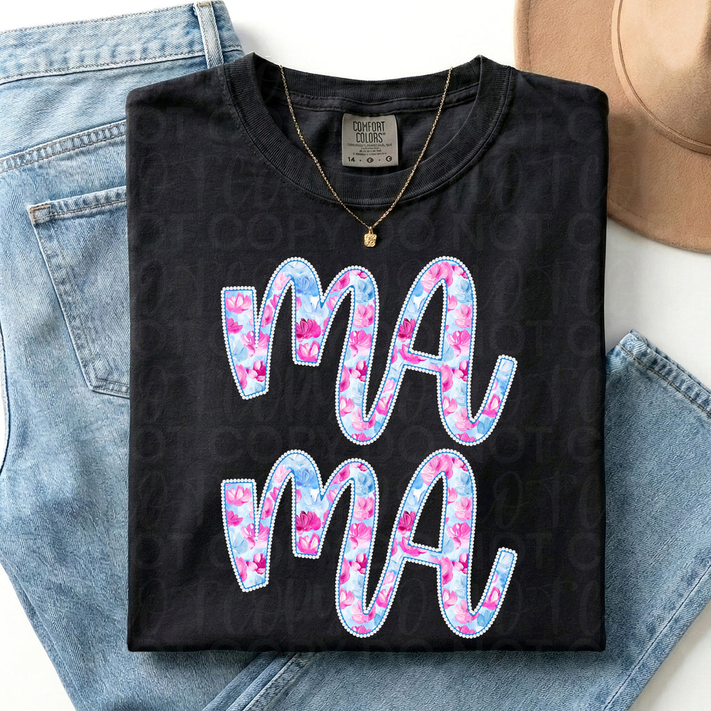 Floral Pearl Mama PNG