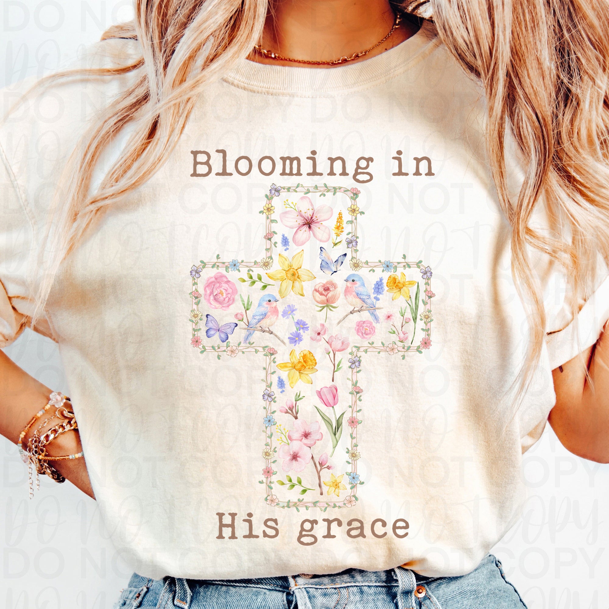 Blooming in His Grace PNG