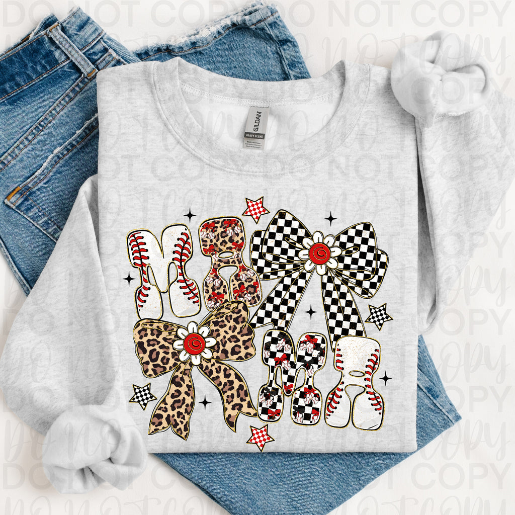 Baseball Mama Coquette PNG