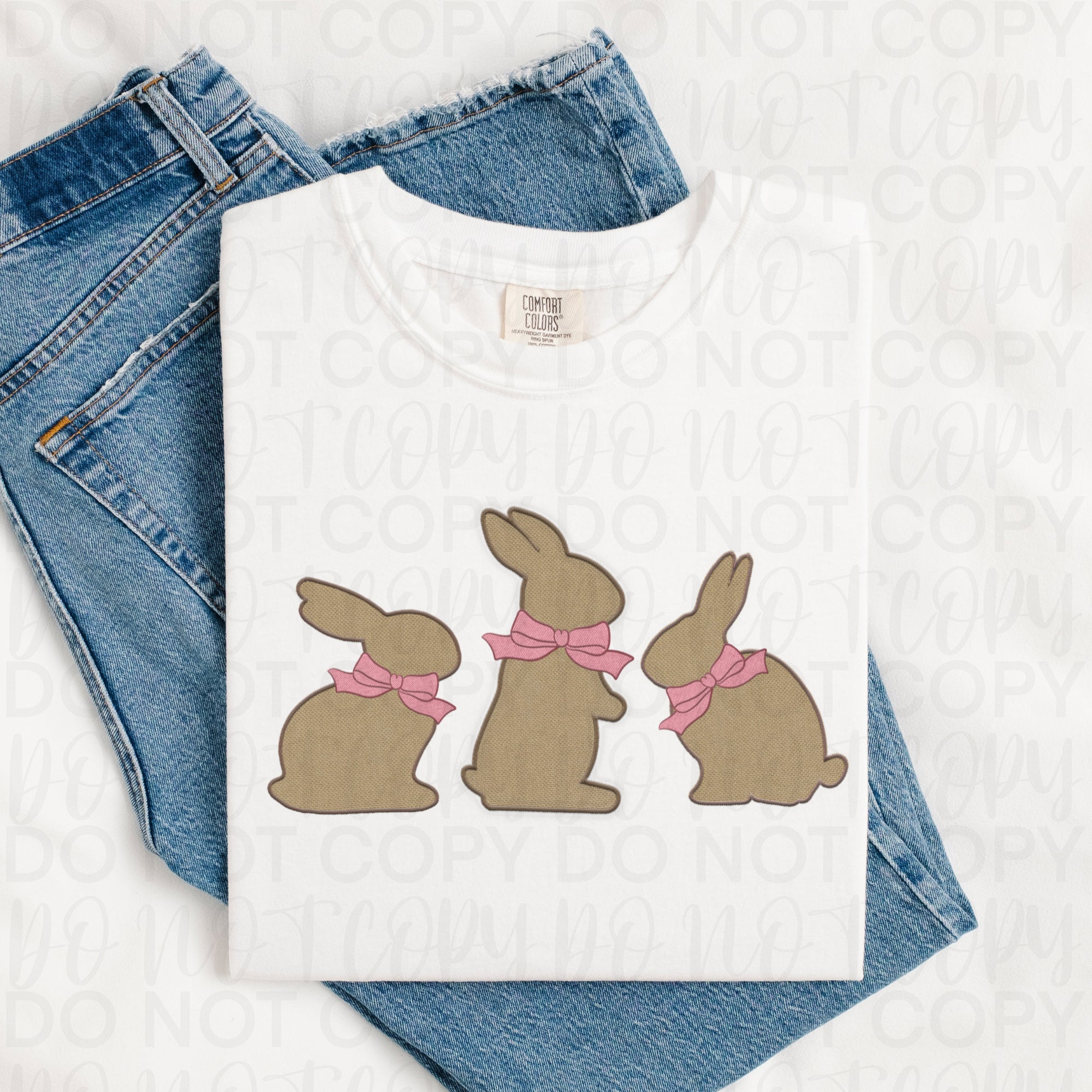 Burlap Easter Bunnies PNG