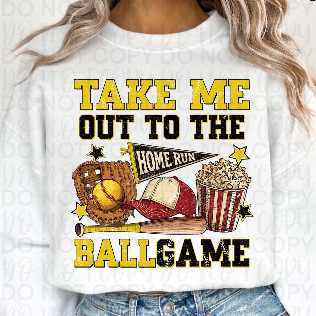 Take Me Out to the Ballgame Softball PNG