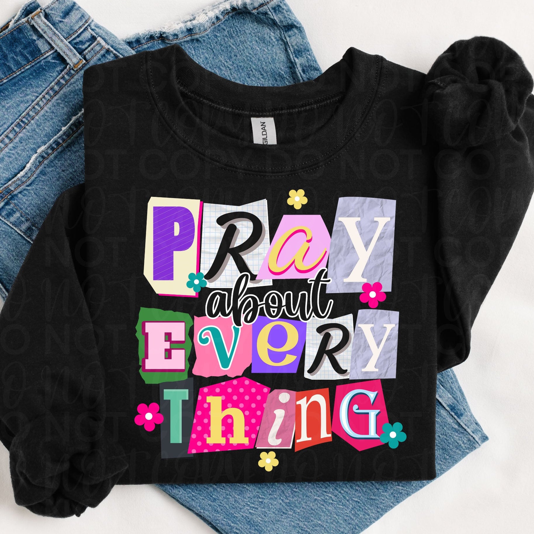 Retro Christian Ransom Letters PNG