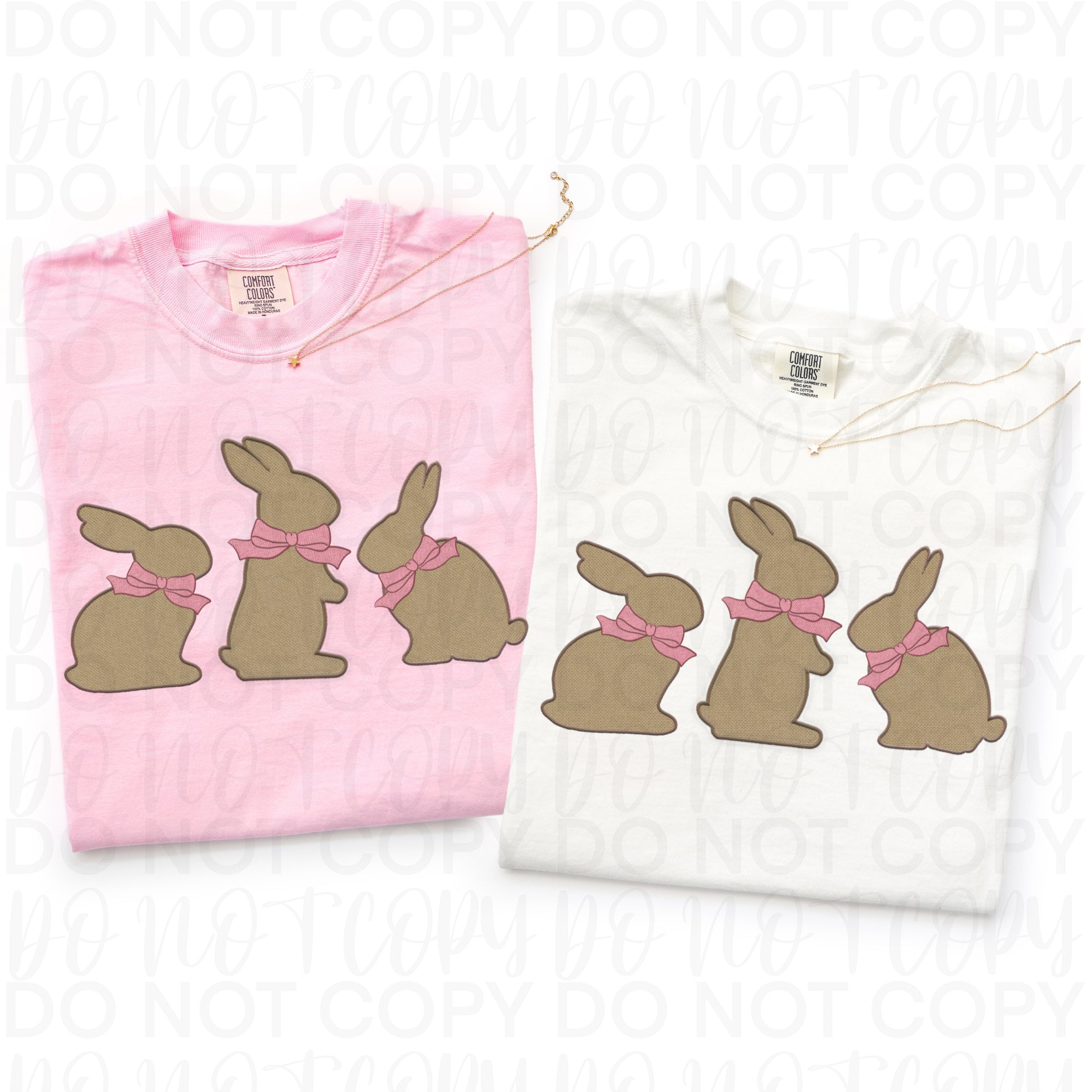 Burlap Easter Bunnies PNG