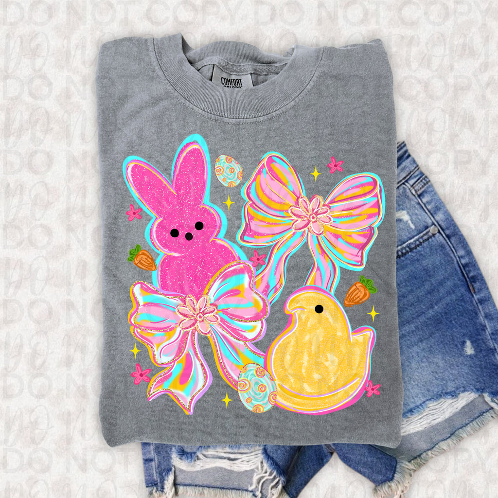 Easter Peep Coquette PNG