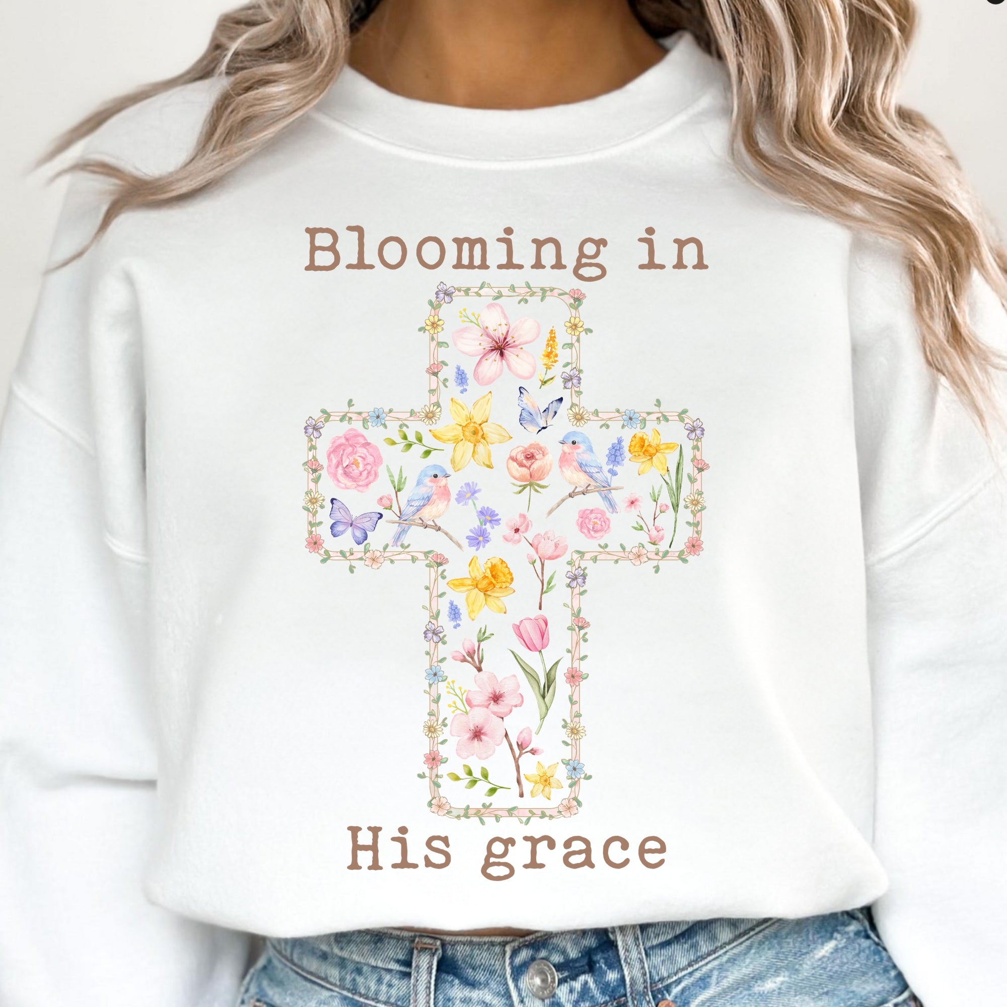 Blooming in His Grace PNG