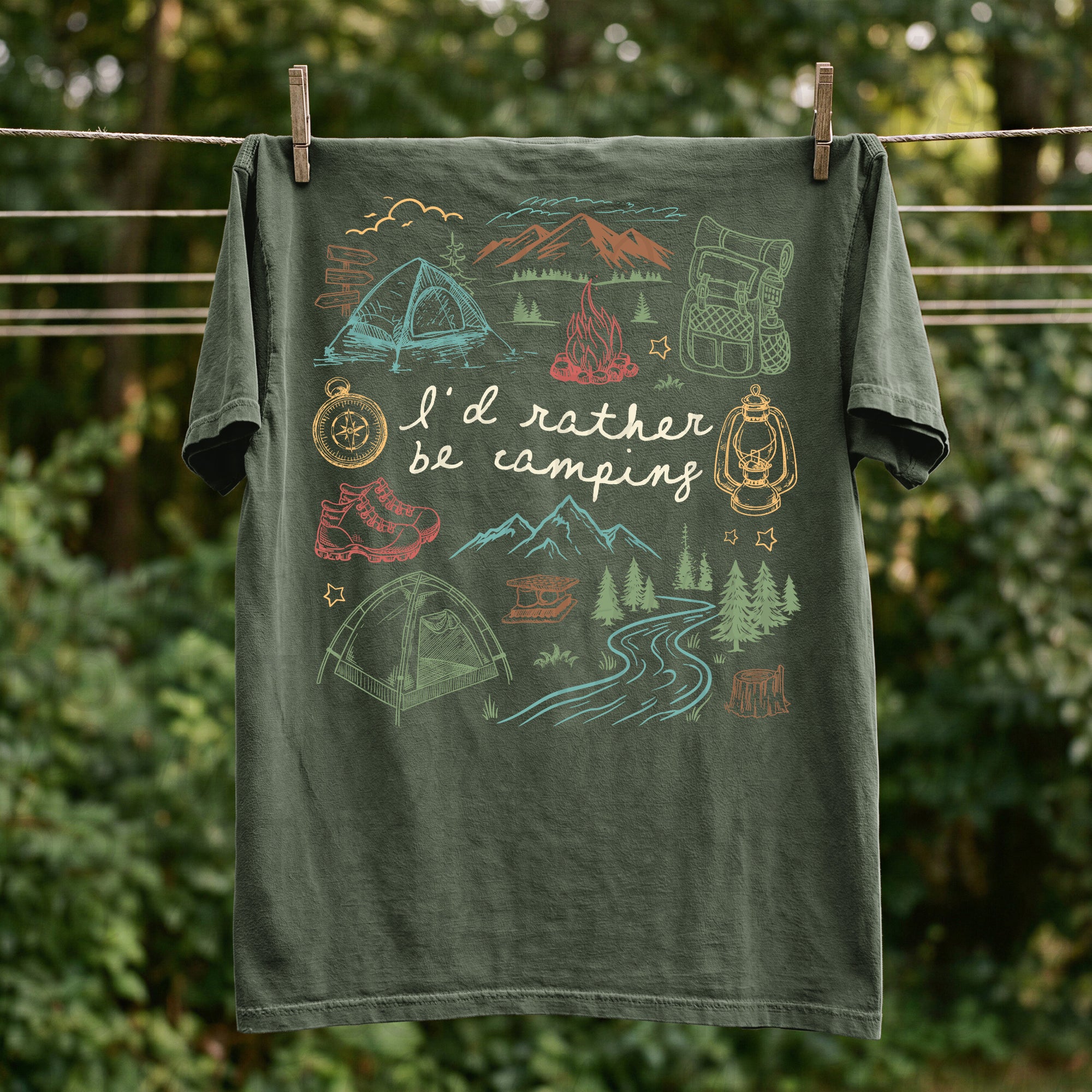 I'd Rather Be Camping PNG