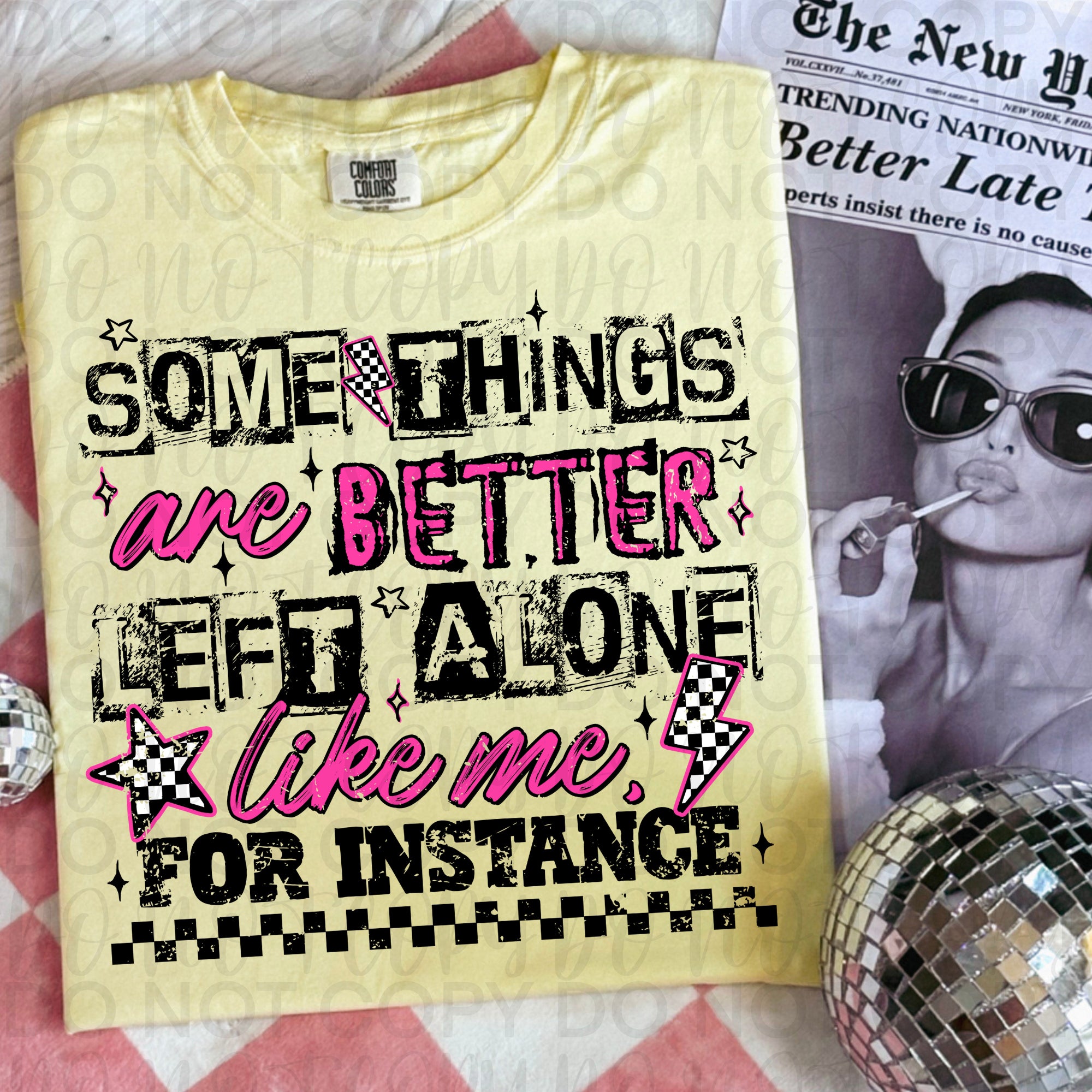 Better Left Alone Snarky PNG