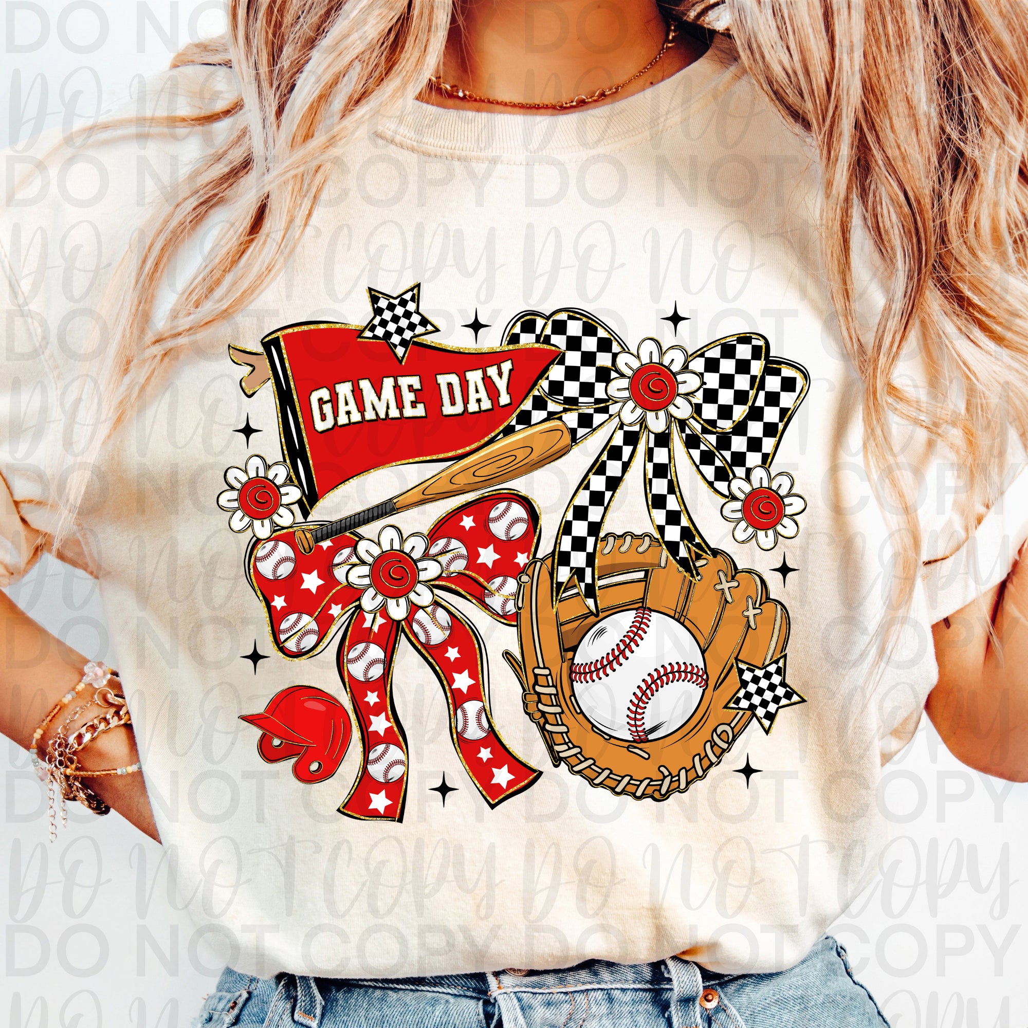 Game Day Baseball Coquette PNG