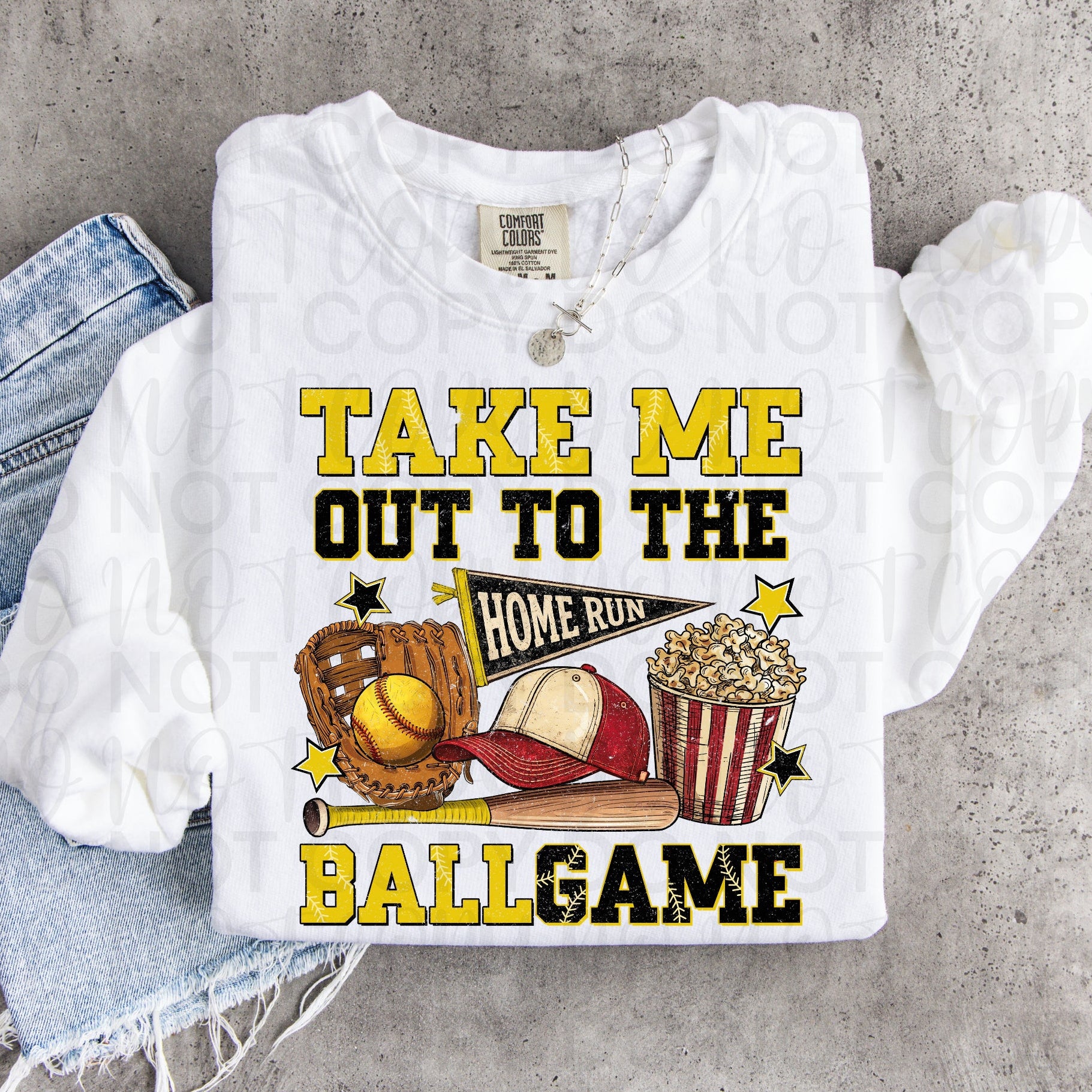 Take Me Out to the Ballgame Softball PNG
