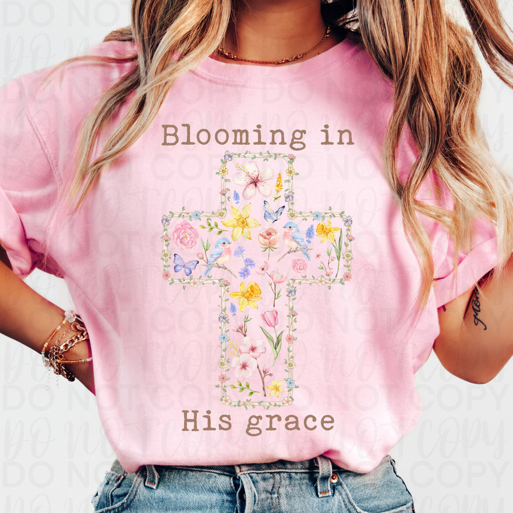 Blooming in His Grace PNG