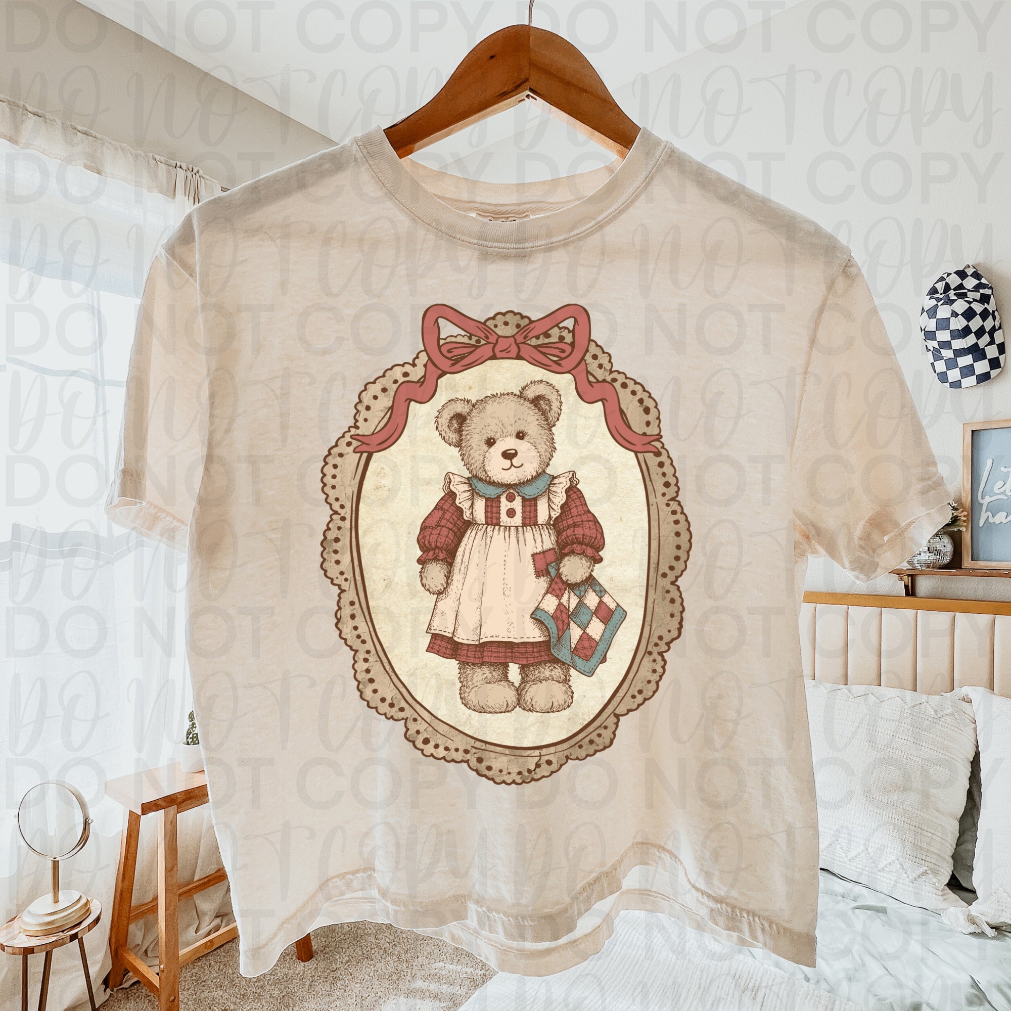 Vintage Teddy Bear Frame PNG