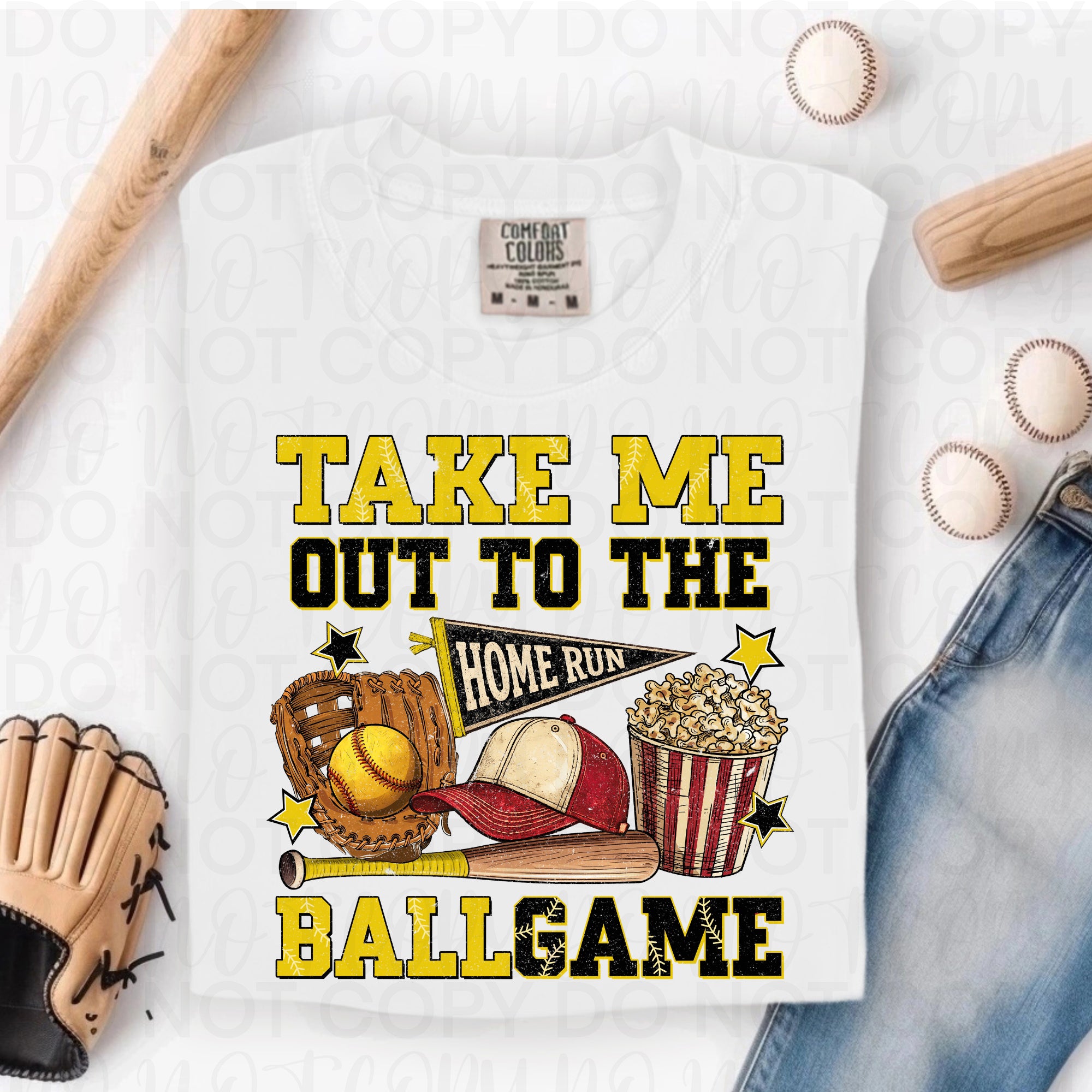 Take Me Out to the Ballgame Softball PNG