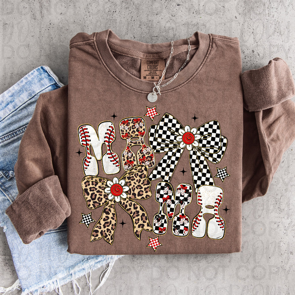 Baseball Mama Coquette PNG