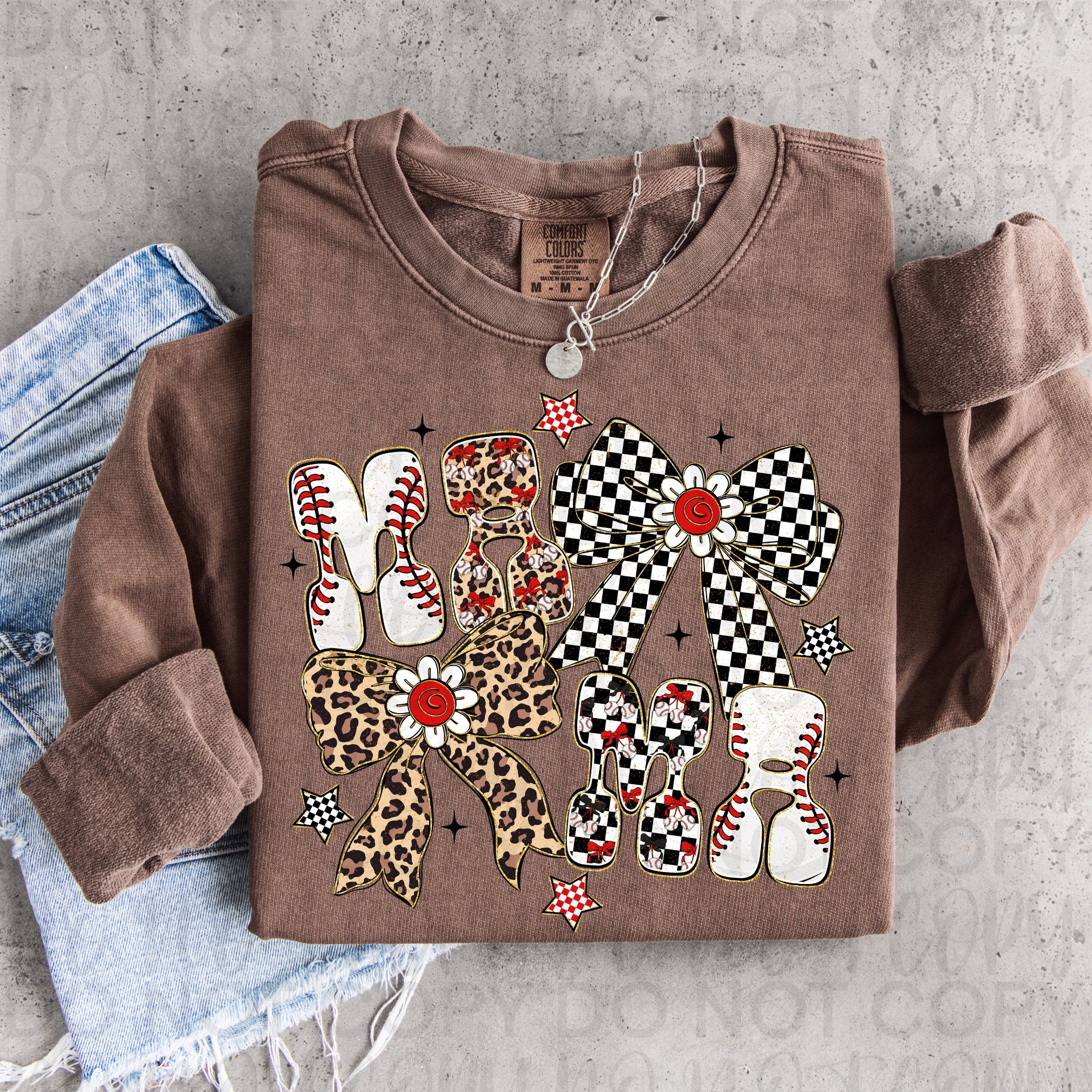 Baseball Mama Coquette PNG