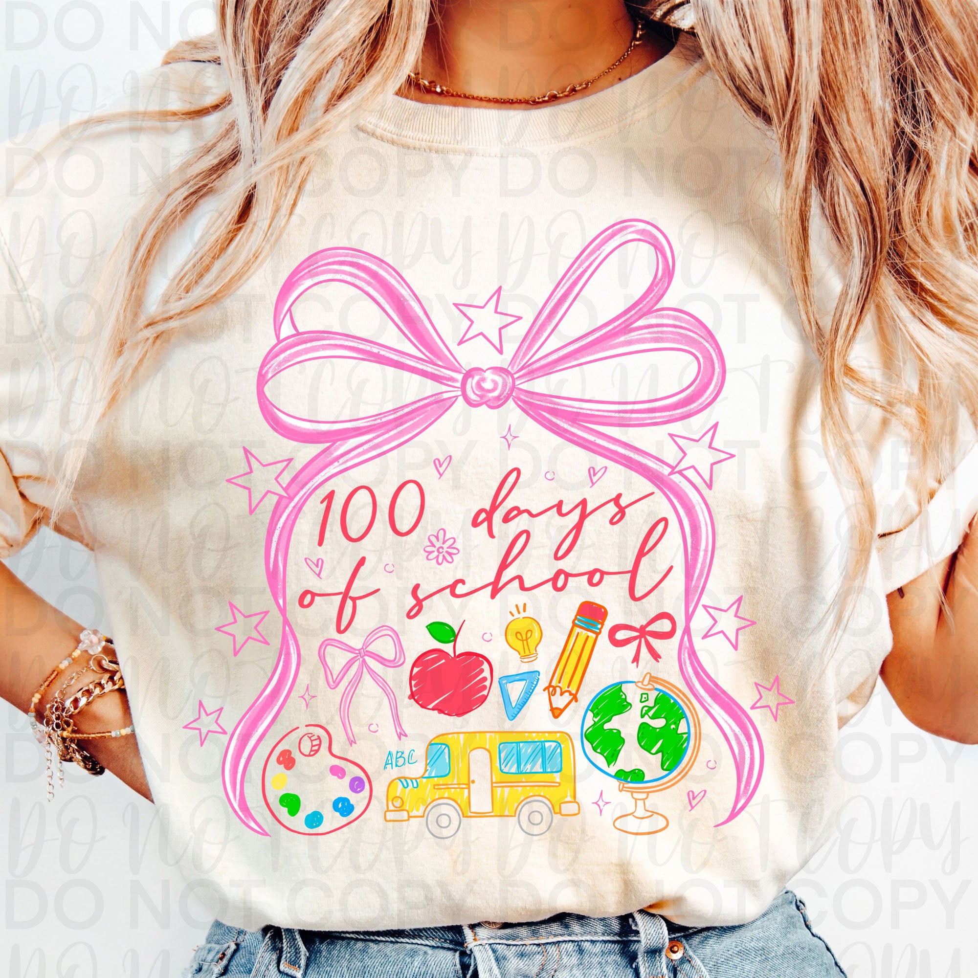 Coquette 100 Days of School Doodles PNG