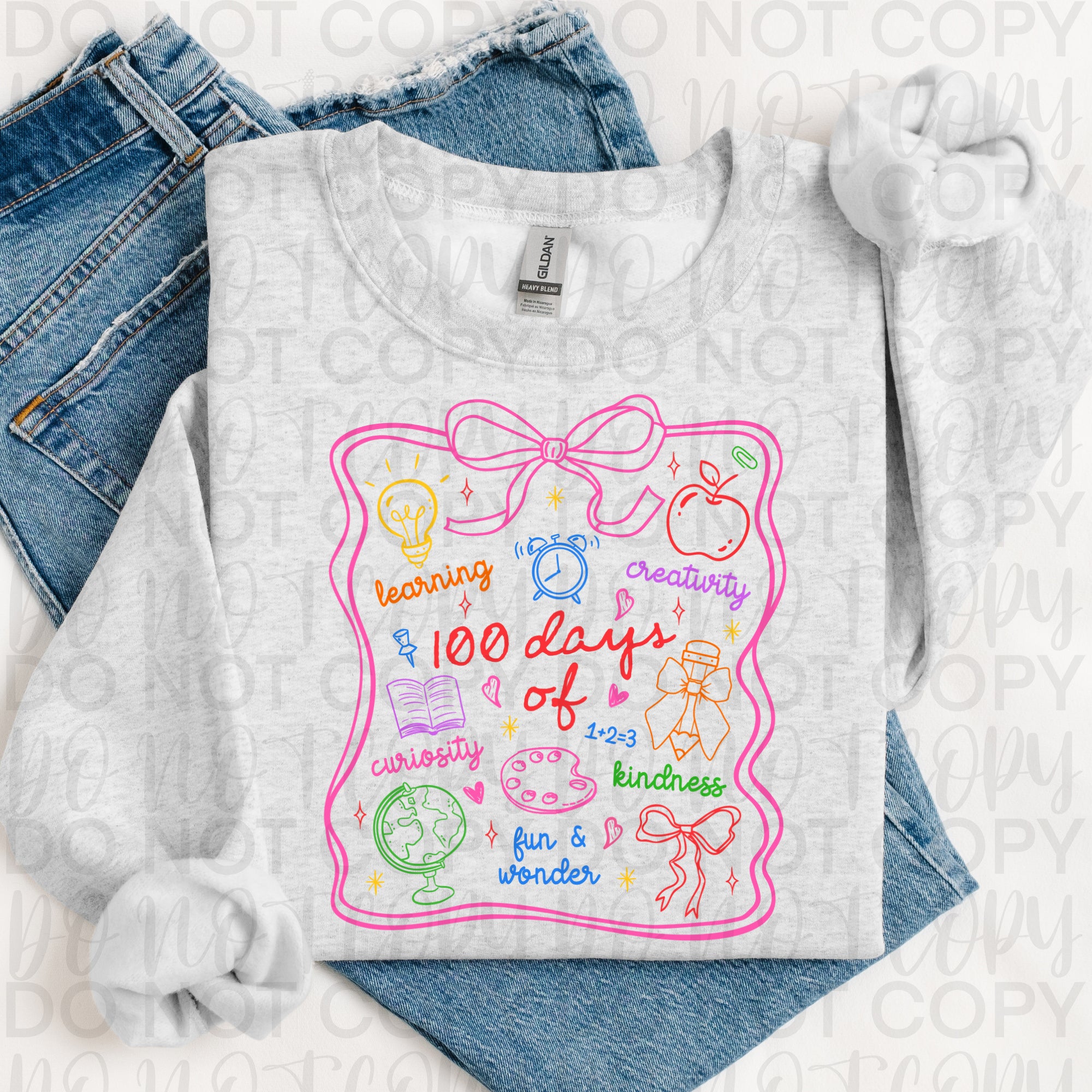 Coquette 100 Days of School Doodles PNG