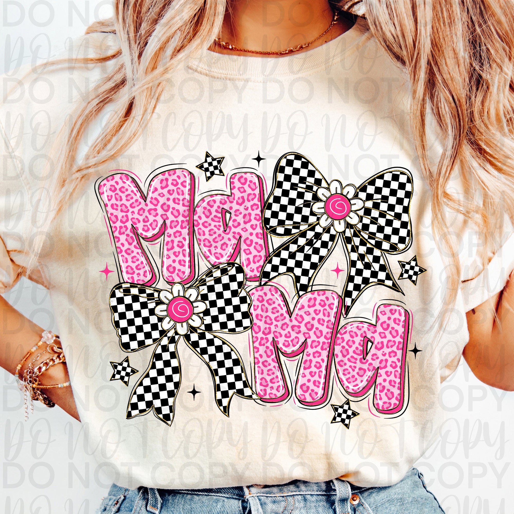 Retro Pink Mama Coquette PNG