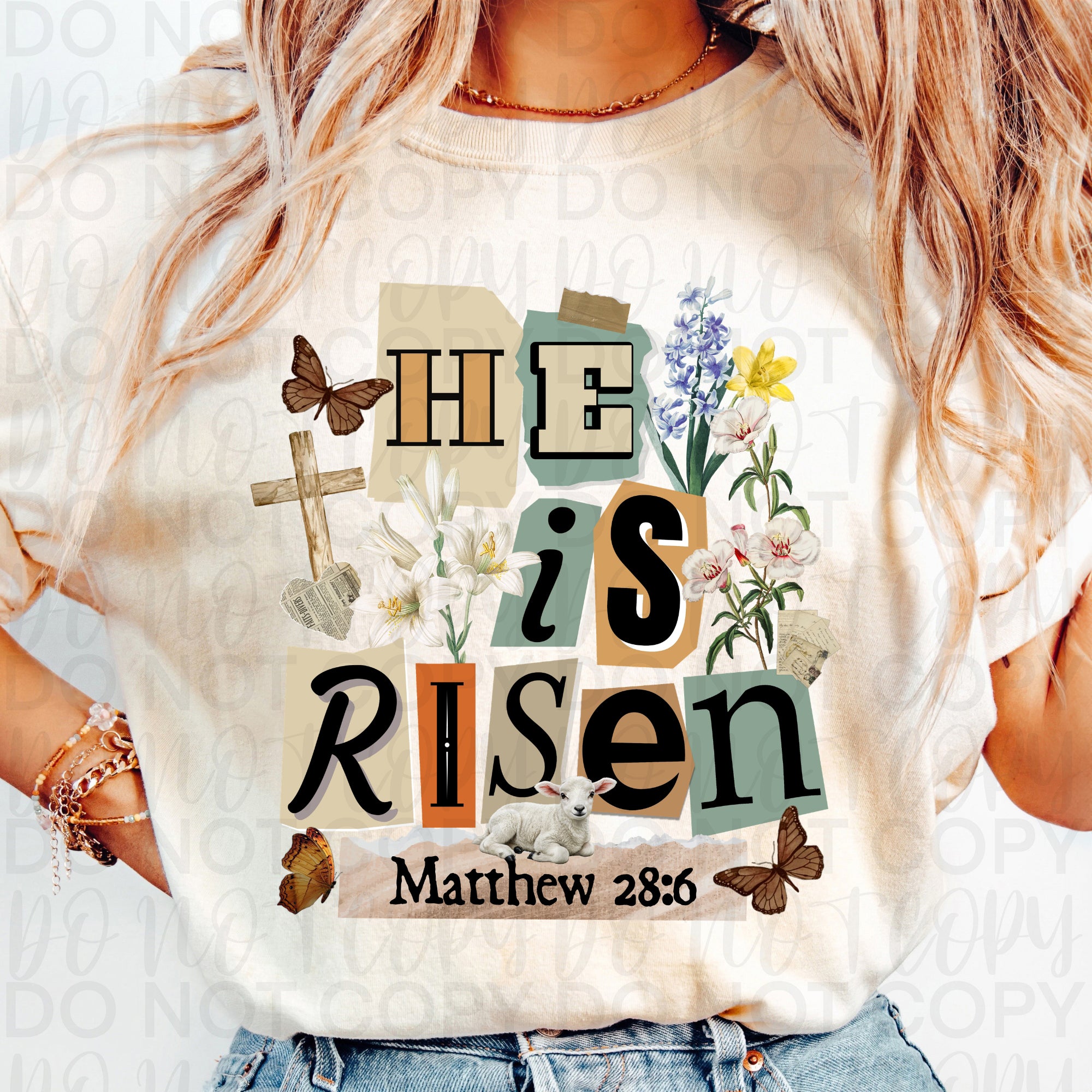 He is Risen Christian Easter PNG