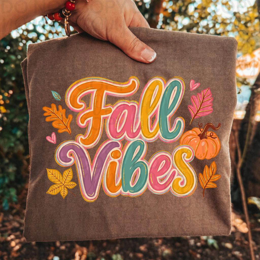 Floral Fall Vibes PNG
