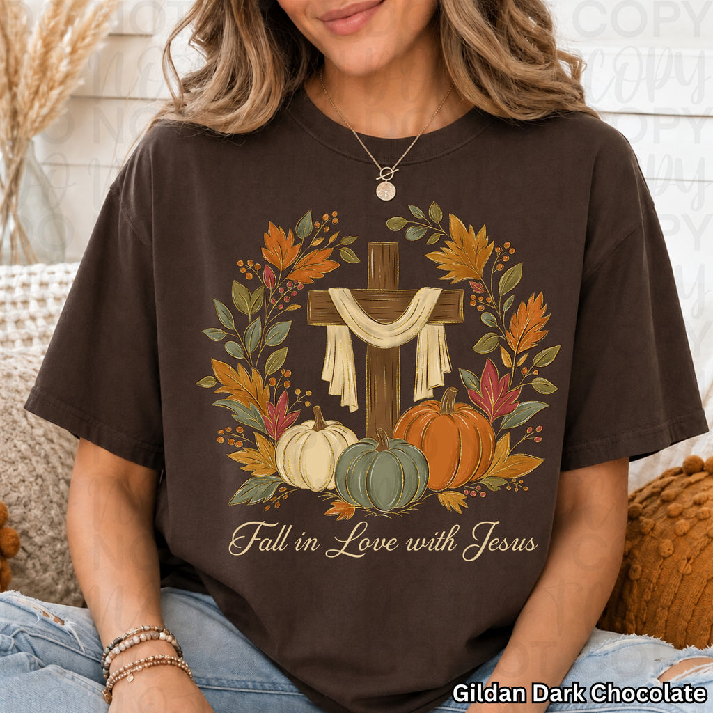 Fall in Love with Jesus PNG