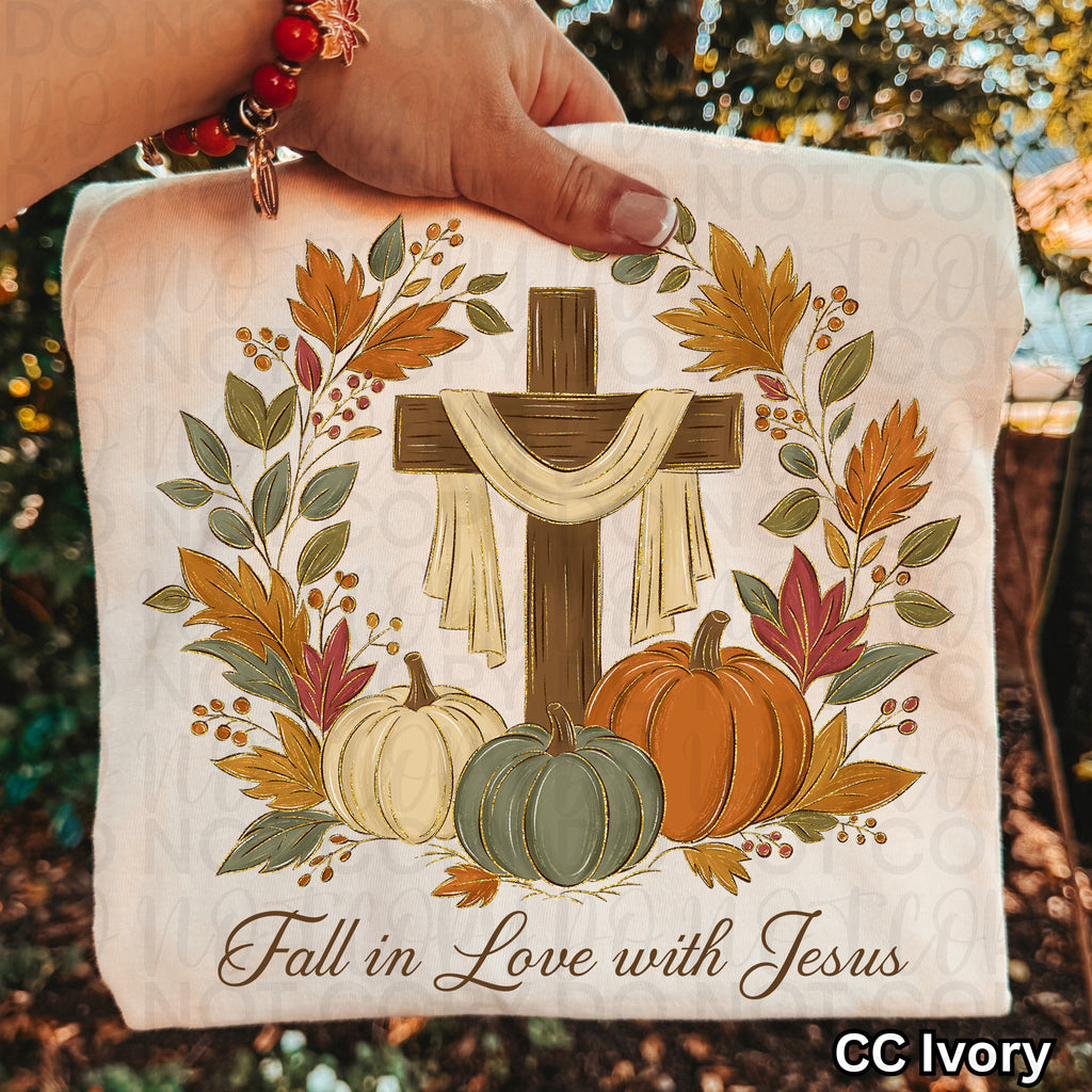 Fall in Love with Jesus PNG