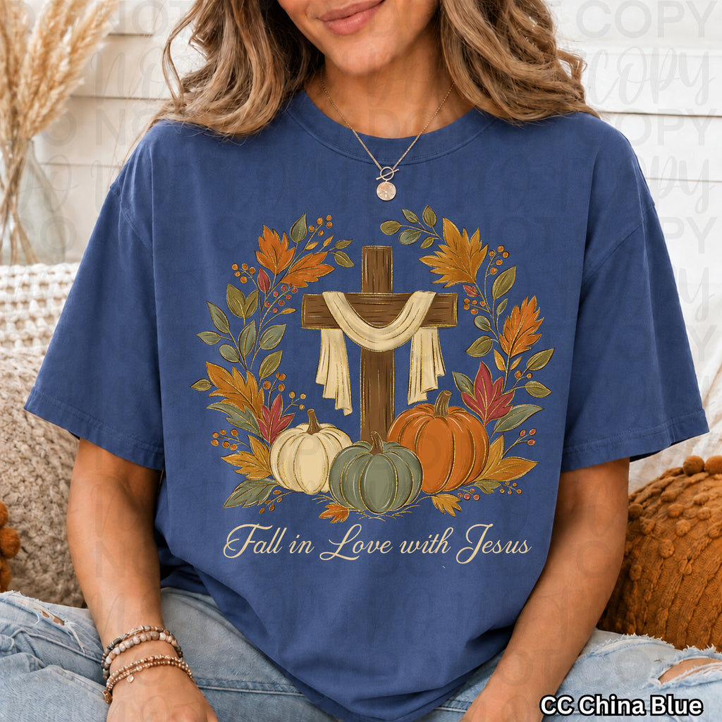 Fall in Love with Jesus PNG