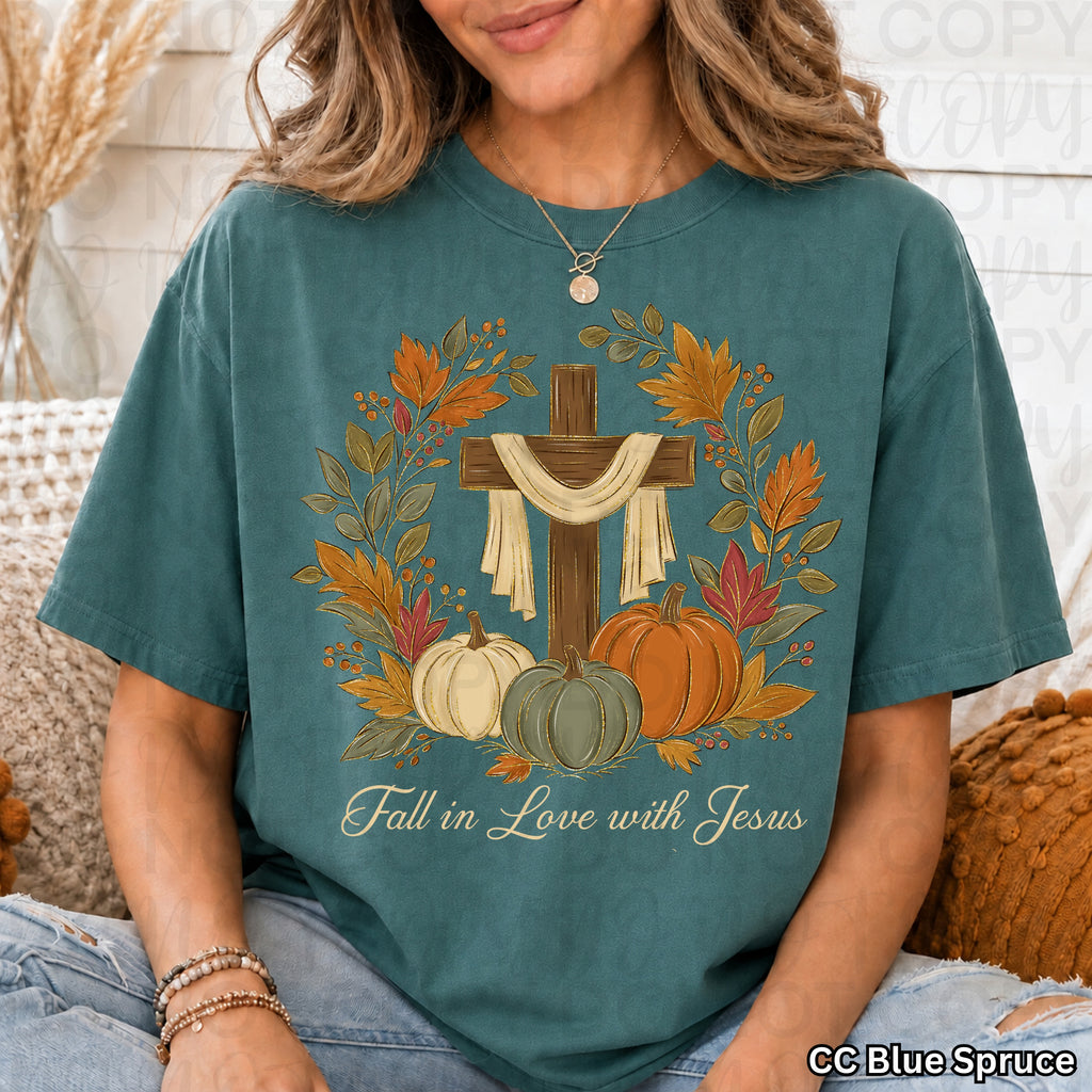 Fall in Love with Jesus PNG