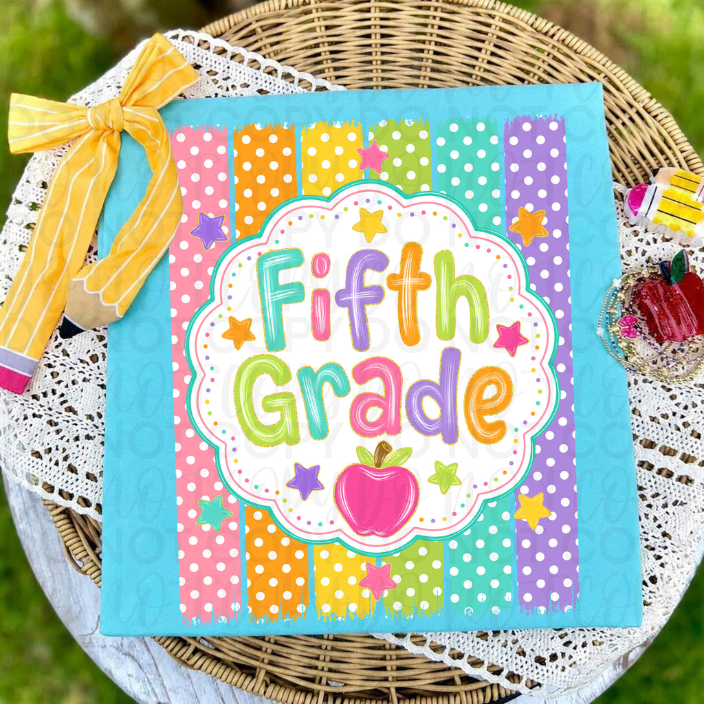 Striped Back to School Grade Level Bundle