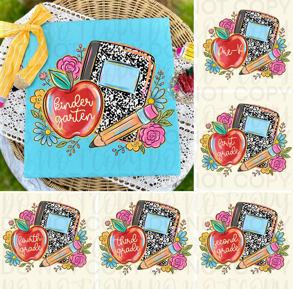 Floral Back to School Grade Level Bundle