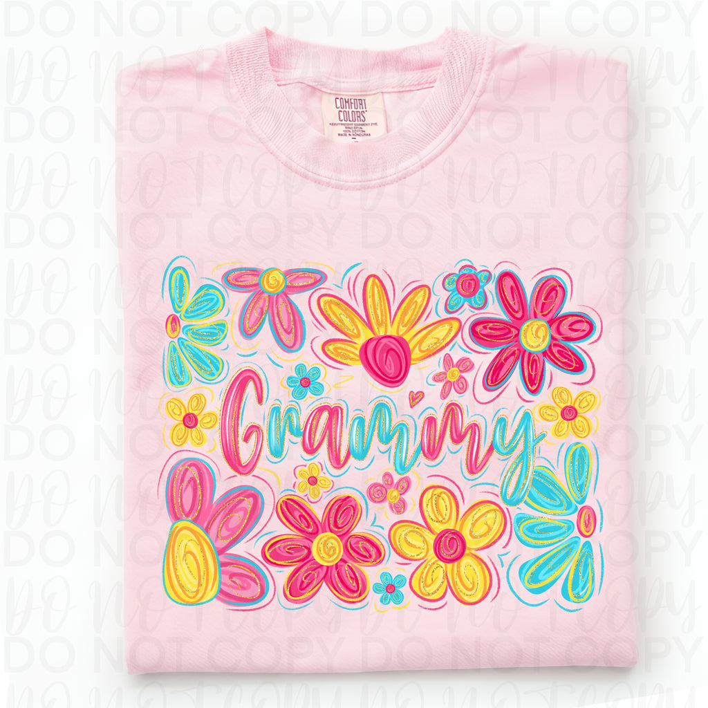 Floral Grammy PNG